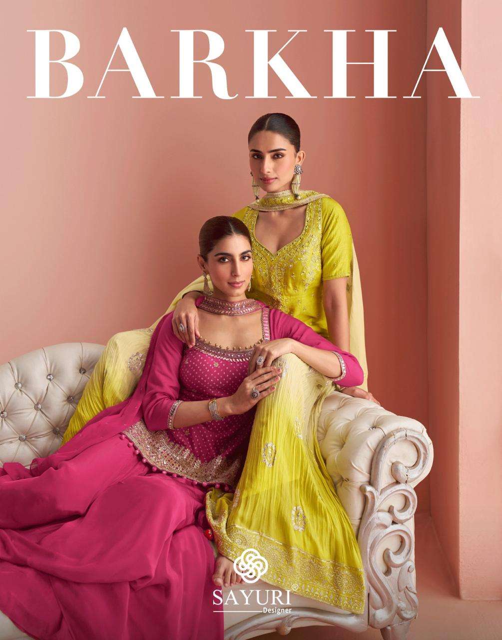 SAYURI DESIGNER BARKHA PRINTED KURTI WHOLESALER 