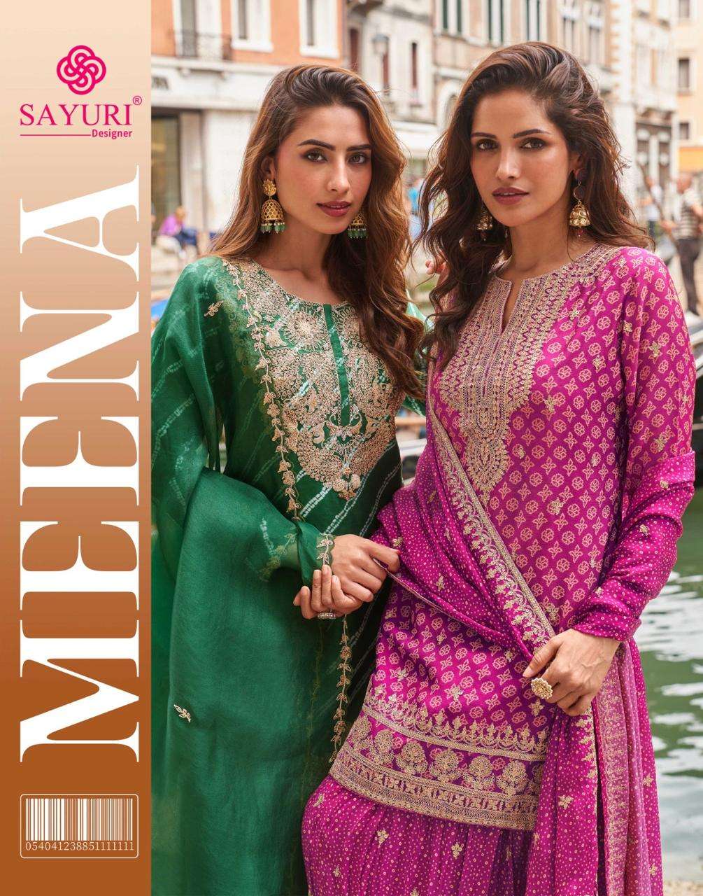 SAYURI DESIGNER MEENA  PRINTED KURTI WHOLESALER 