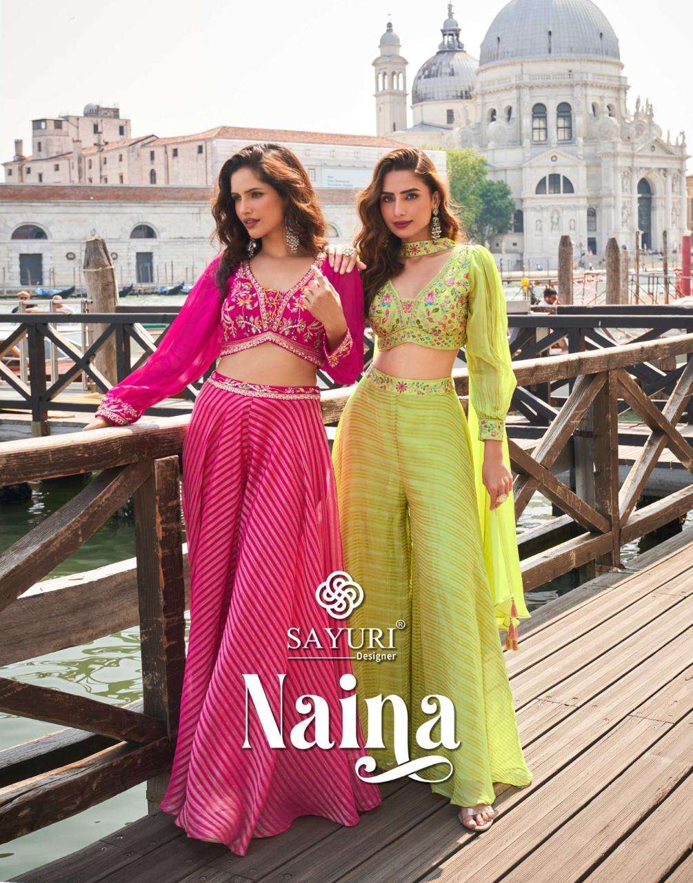 SAYURI DESIGNER NAINA PRINTED KURTI WHOLESALER 