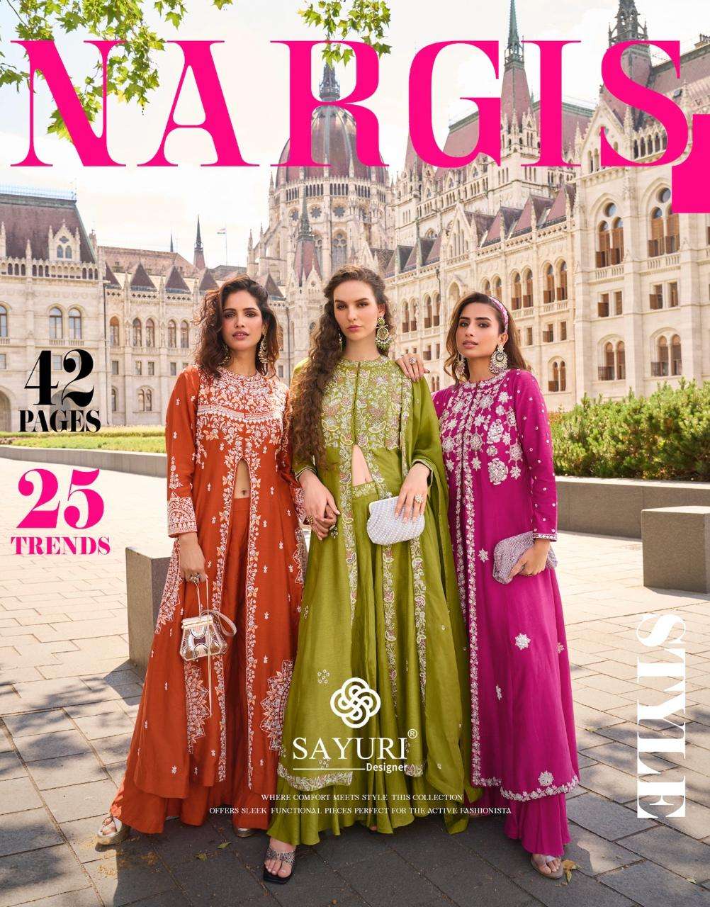 SAYURI DESIGNER NARGIS  PRINTED KURTI WHOLESALER 