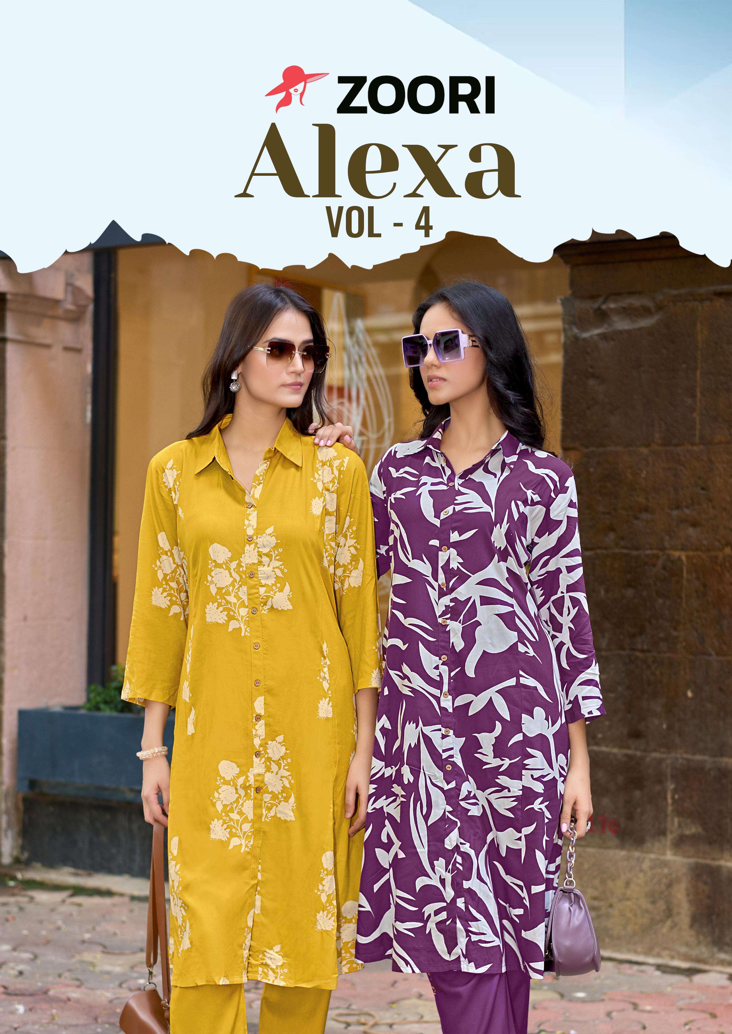 ZOORI KURTI Alexa Vol 4 PRINTED KURTI WHOLESALER 