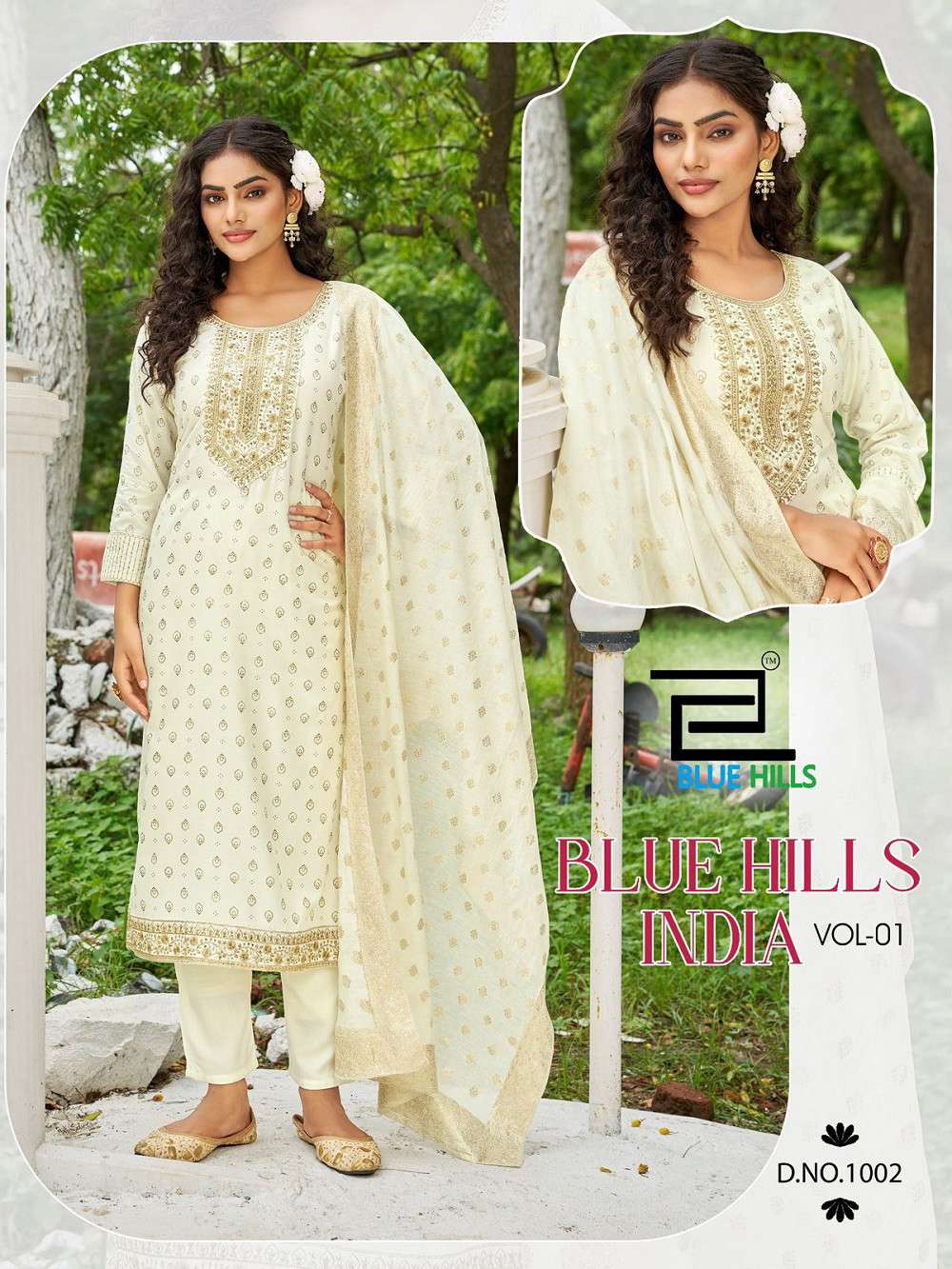 Blue Hills INDIA VOL 1 PRINTED KURTI WHOLESALER 
