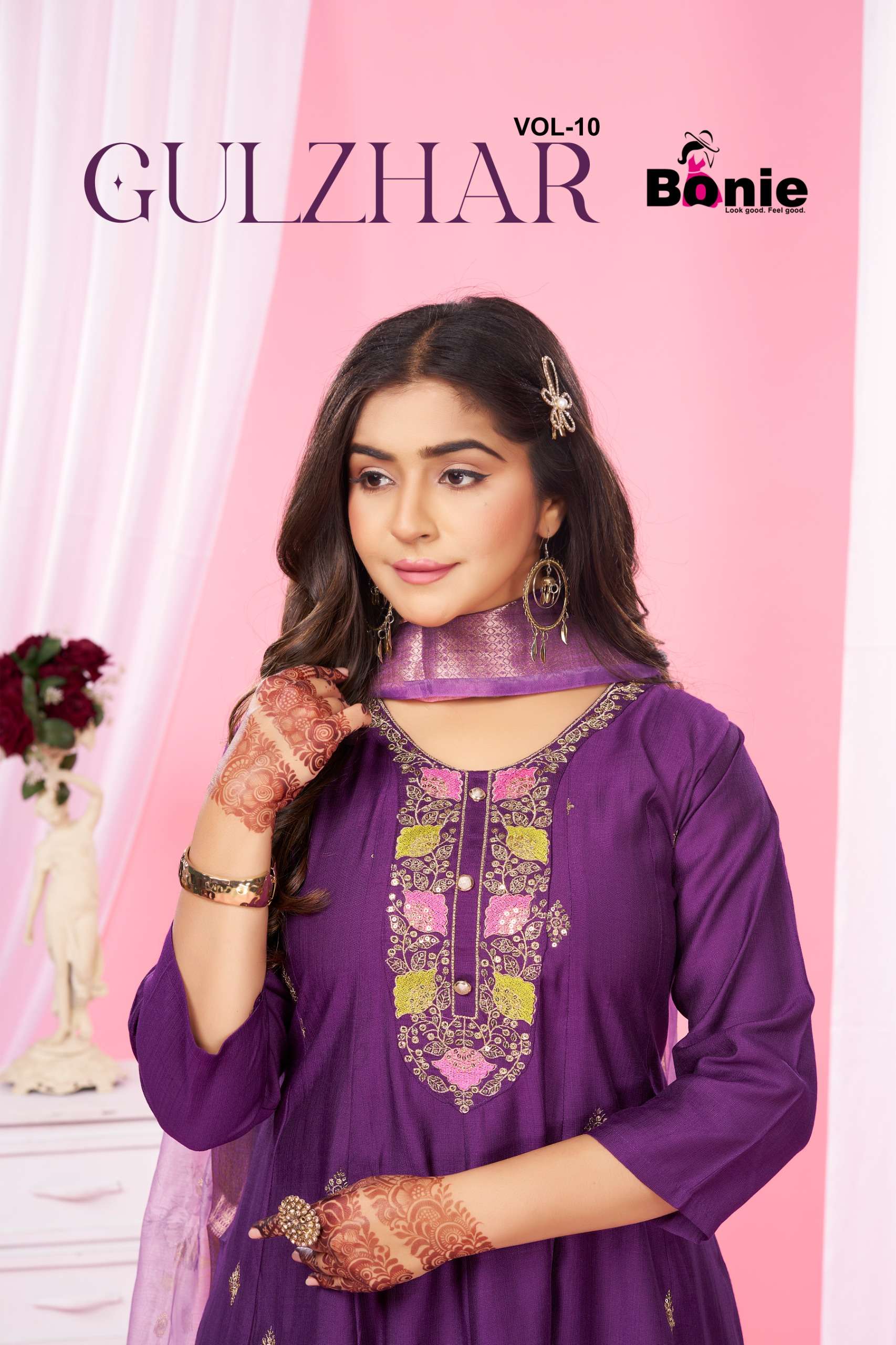 BONIE KURTI GULZHAR  PRINTED KURTI WHOLESALER 