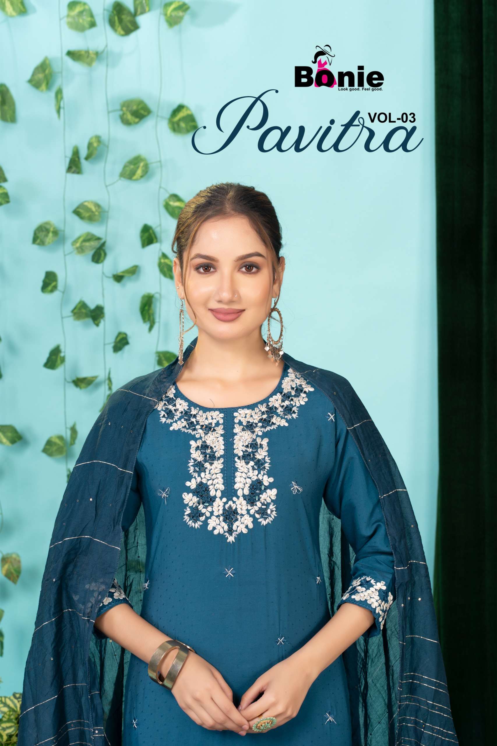 BONIE  KURTI PAVITRA VOL 3 PRINTED KURTI WHOLESALER 