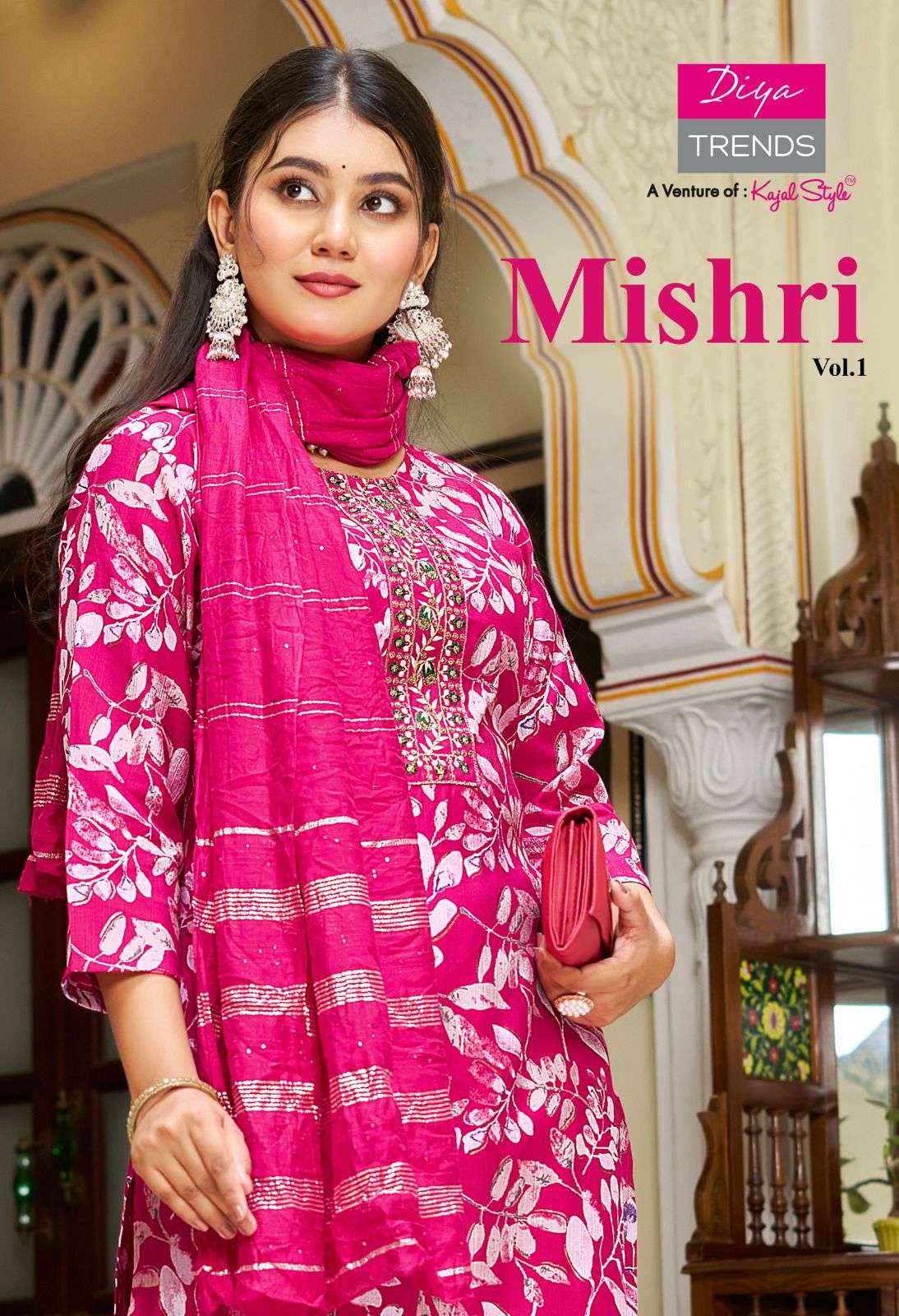 Diya Trends Mishri Vol 1 PRINTED KURTI WHOLESALER 