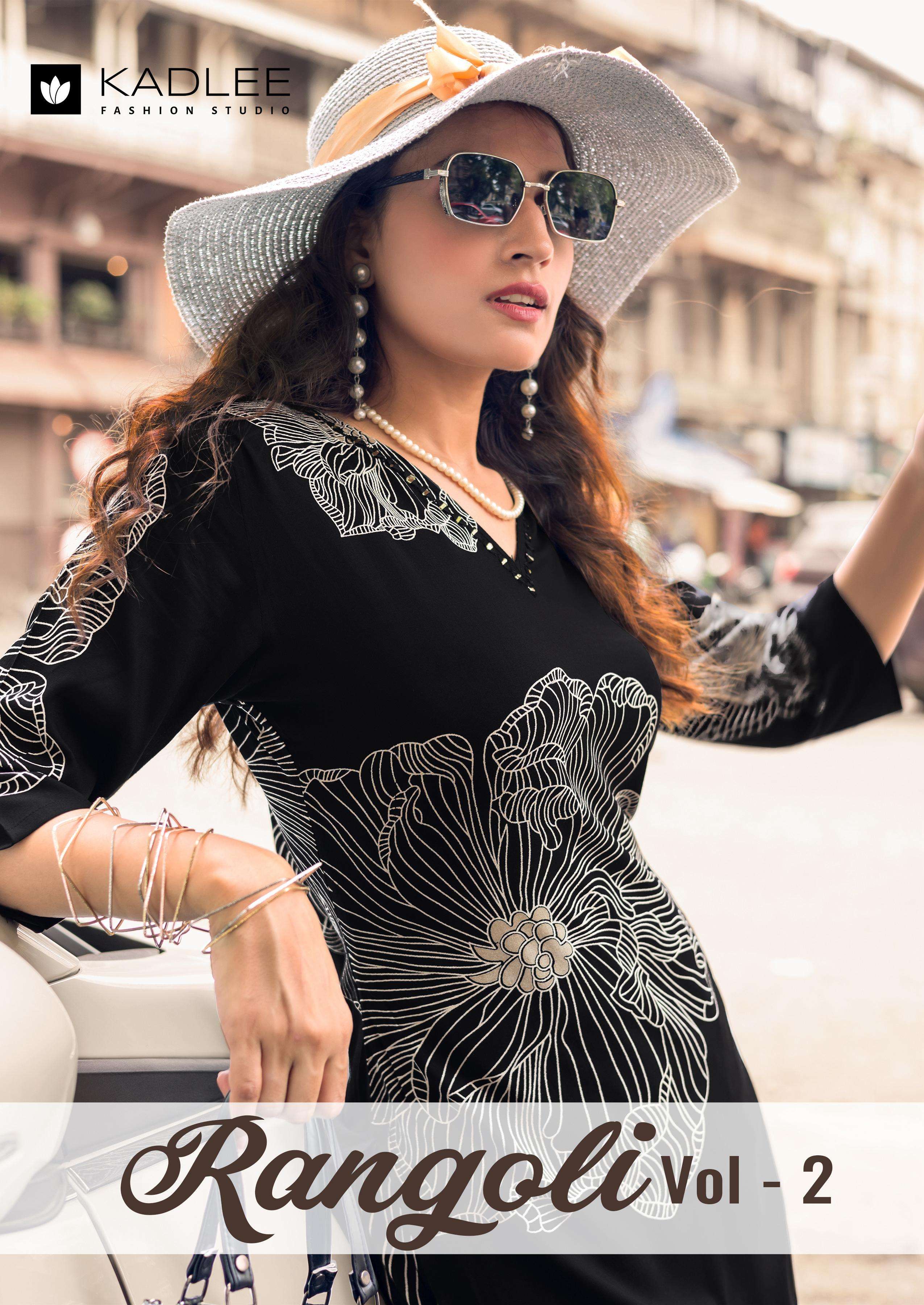 KADLEE KURTI Rangoli vol 2 PRINTED KURTI WHOLESALER 