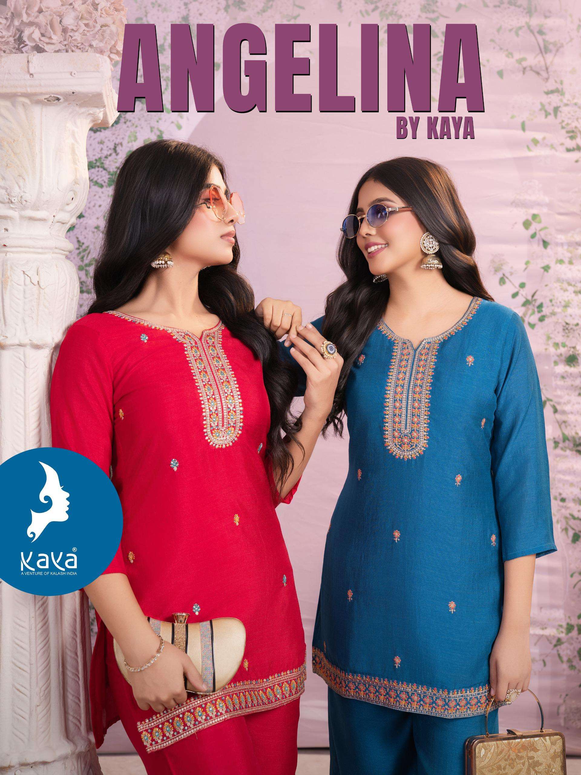 KAYA  KURTI ANGELINA PRINTED KURTI WHOLESALER 