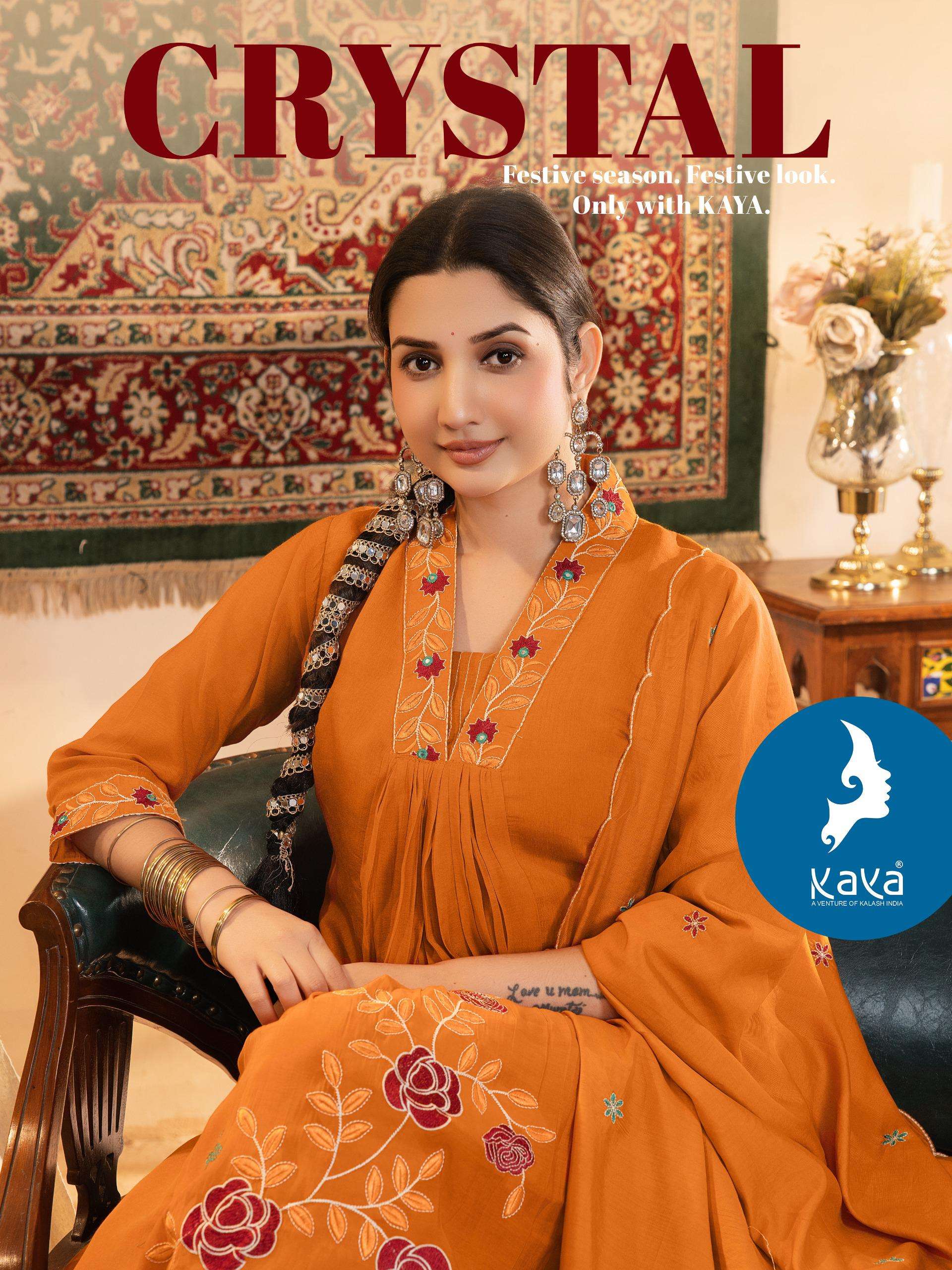 KAYA  KURTI CRYSTAL PRINTED KURTI WHOLESALER 