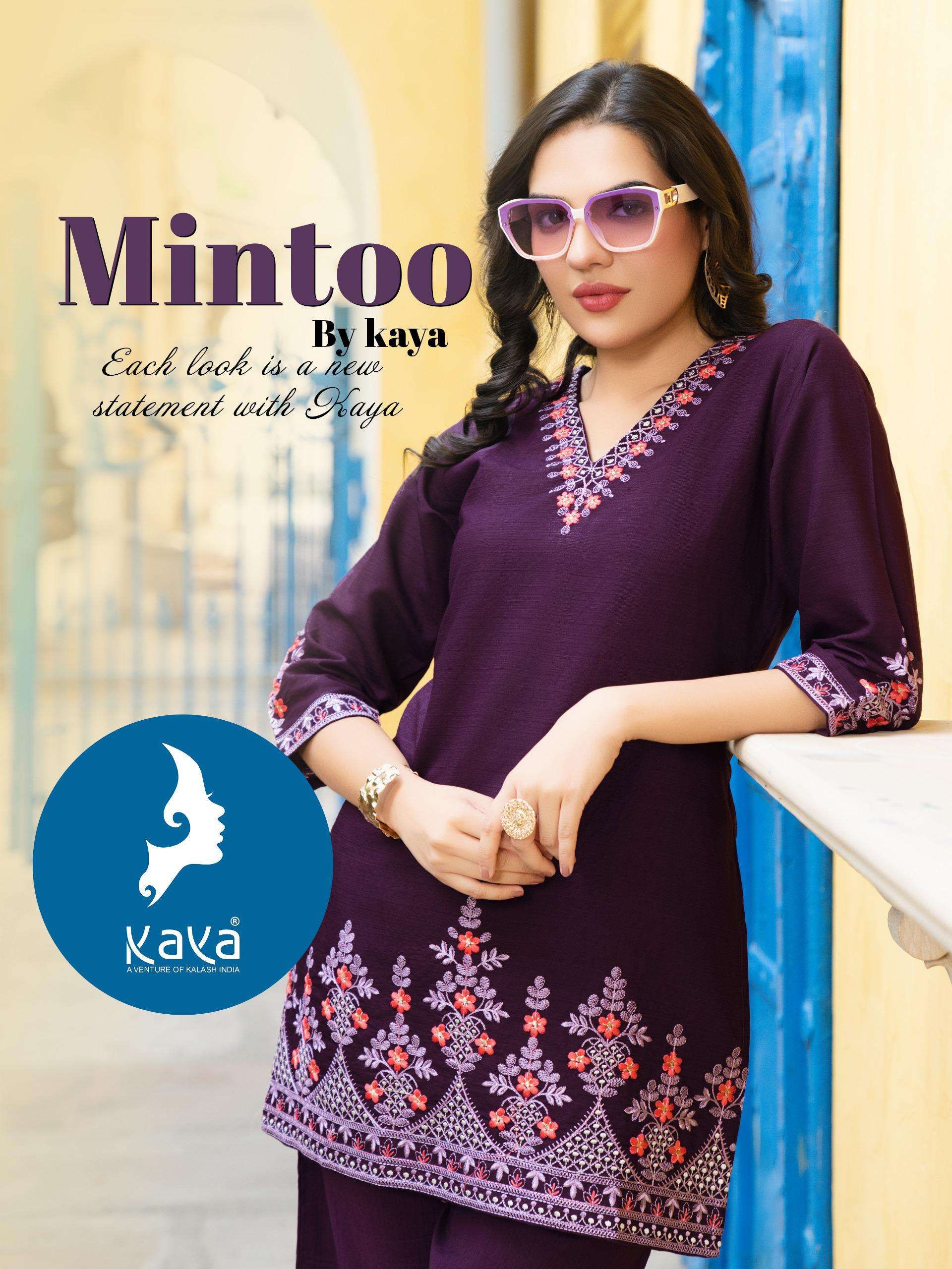 KAYA  KURTI MINTOO PRINTED KURTI WHOLESALER 