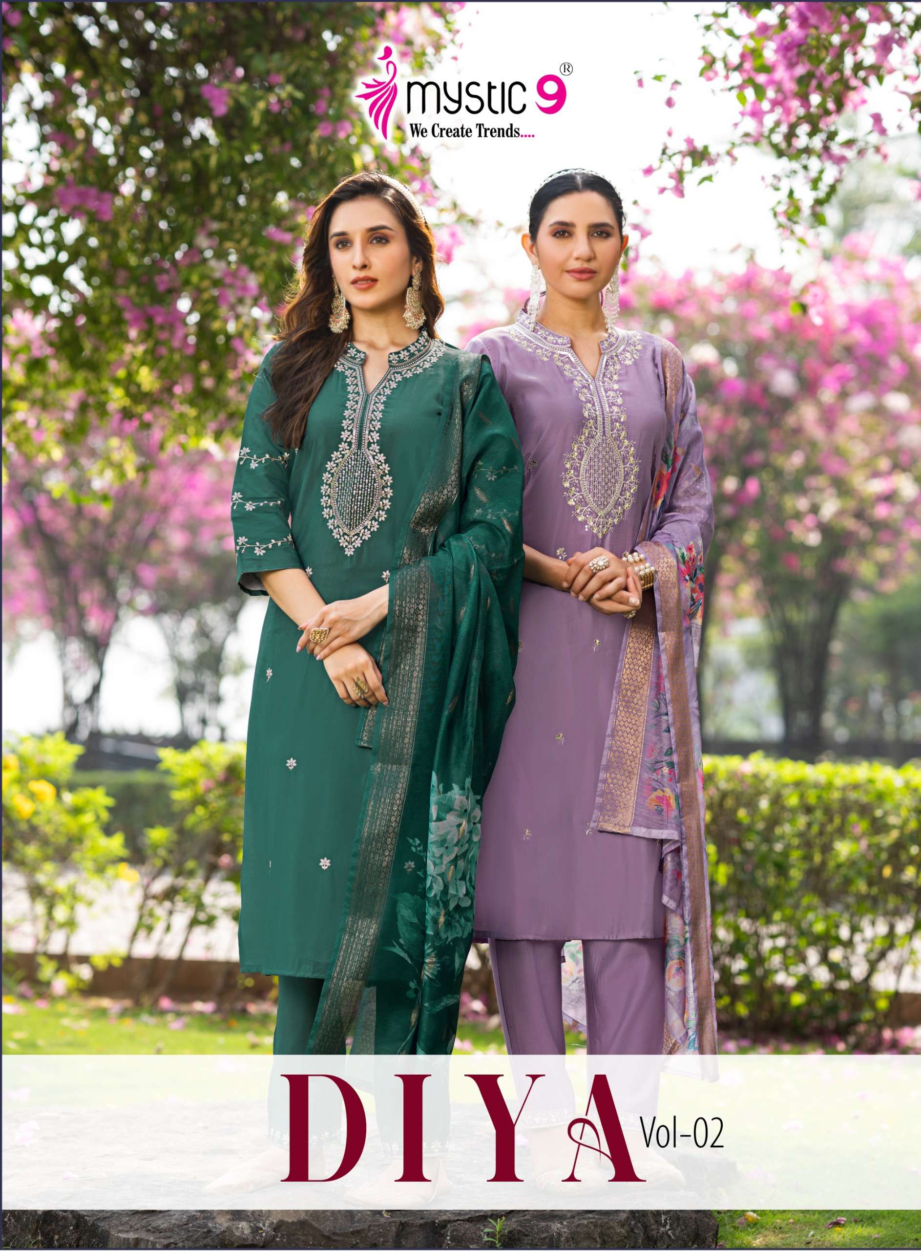 MYSTIC 9 KURTI DIYA VOL 2 PRINTED KURTI WHOLESALER 