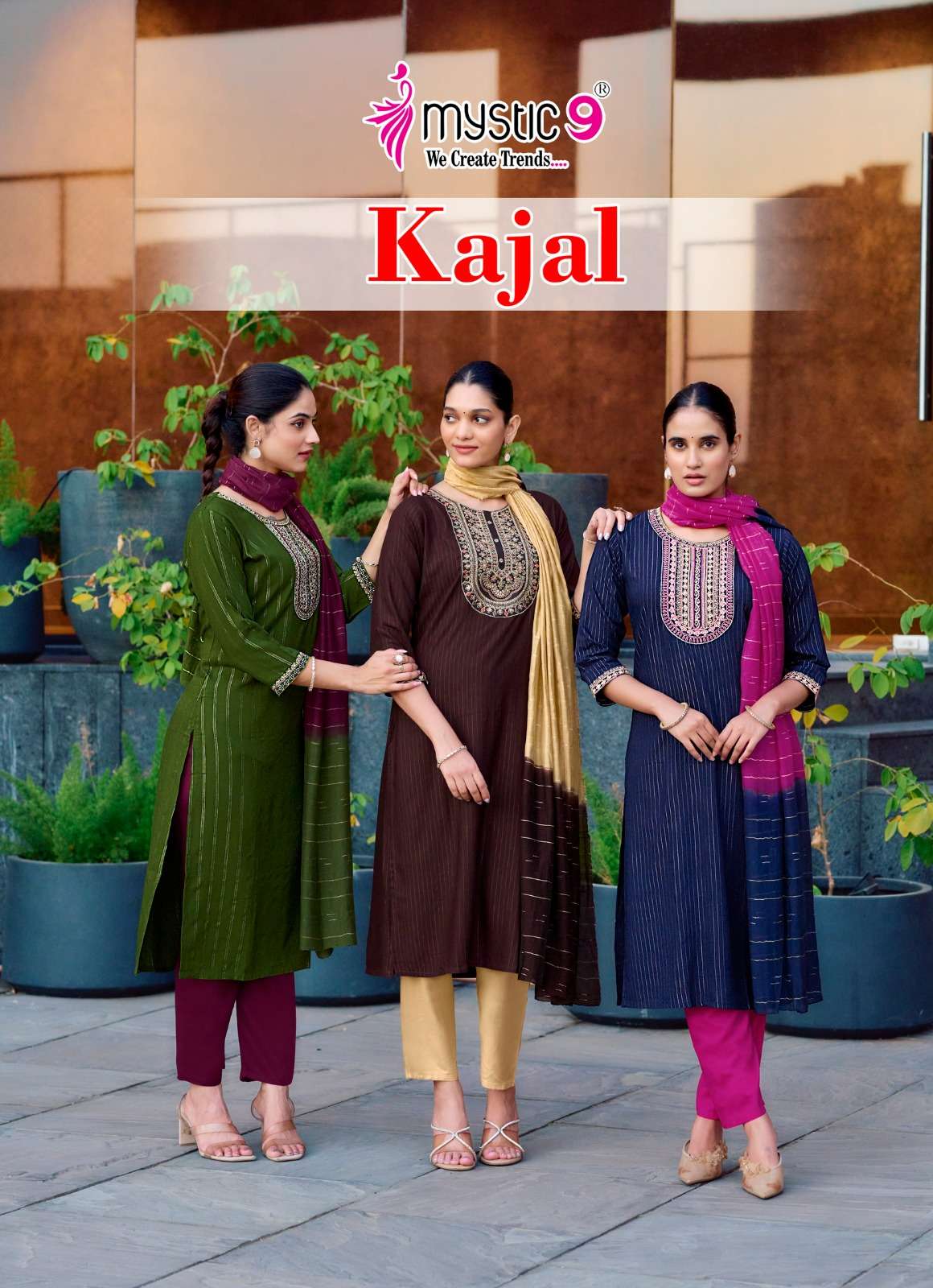 MYSTIC 9 KURTI KAJAL VOL 1 PRINTED KURTI WHOLESALER 