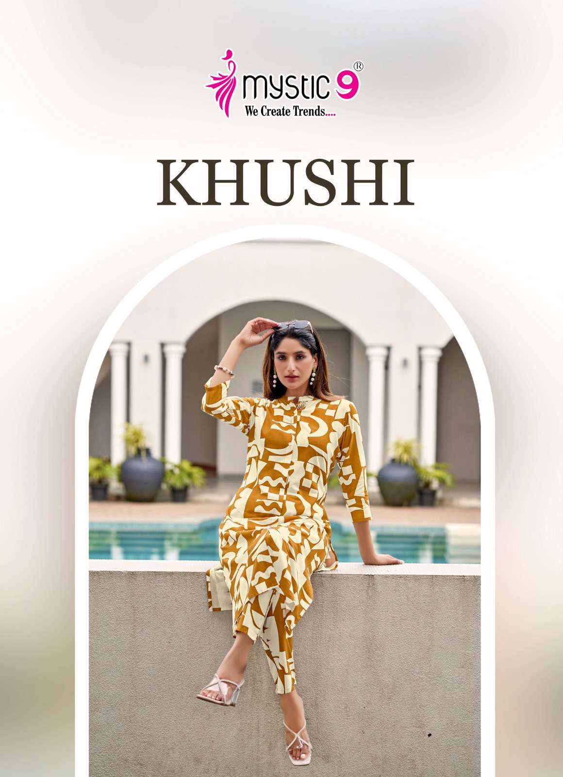 MYSTIC 9 KURTI KHUSHI VOL 6 PRINTED KURTI WHOLESALER 