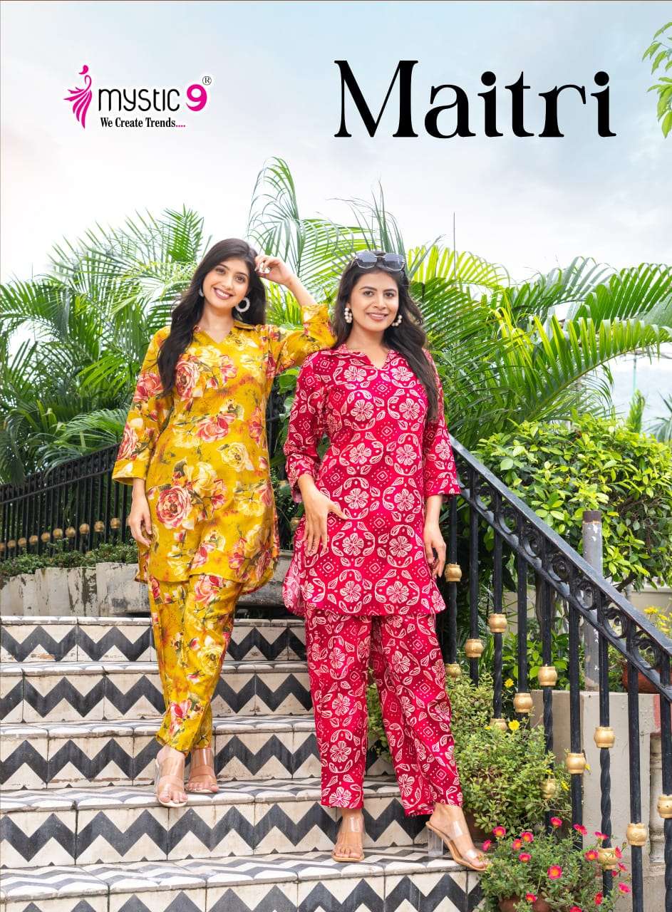 MYSTIC 9 KURTI MAITRI VOL 3 PRINTED KURTI WHOLESALER 