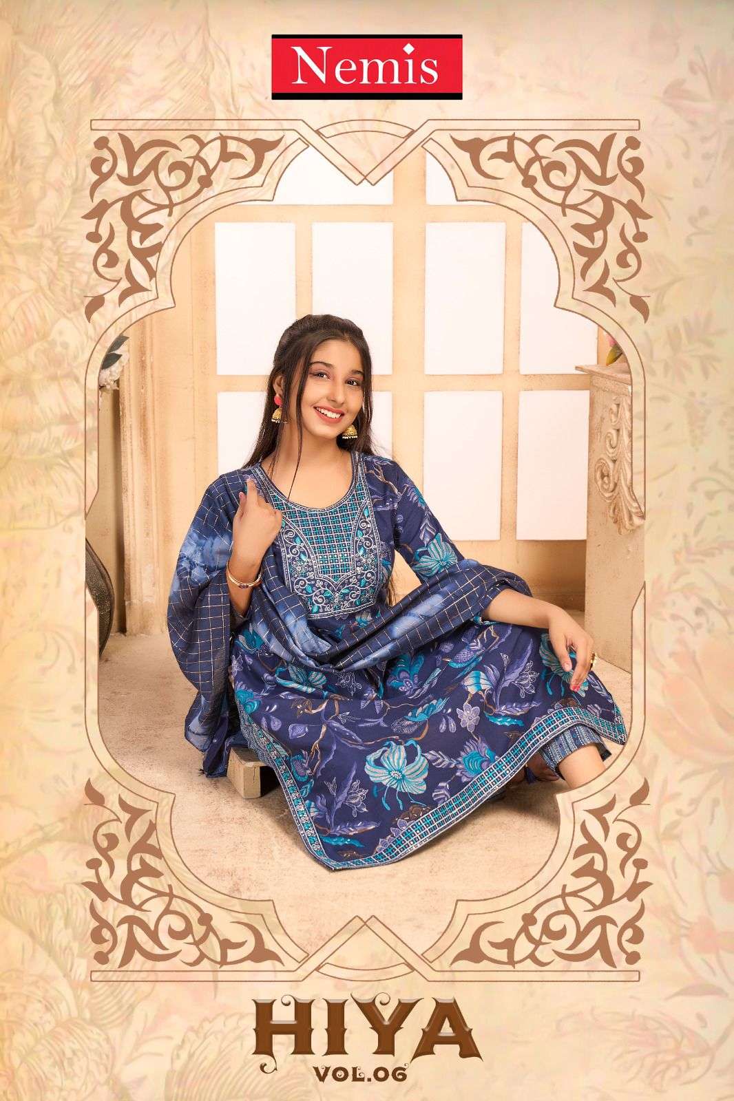 NEMIS KURTI HIYA vol 6 PRINTED KURTI WHOLESALER 