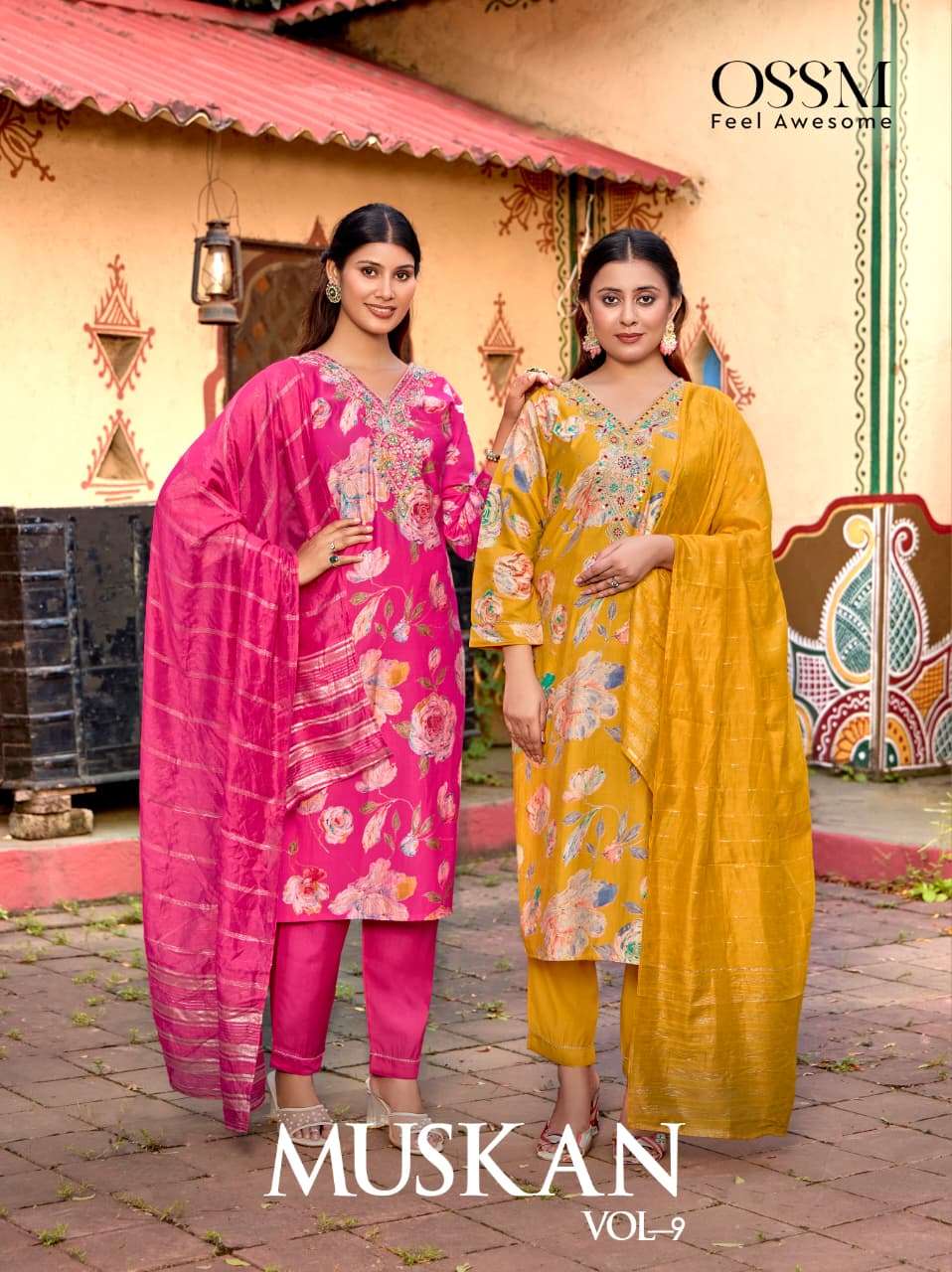 OSSM KURTI MUSKAN Vol 09 PRINTED KURTI WHOLESALER 