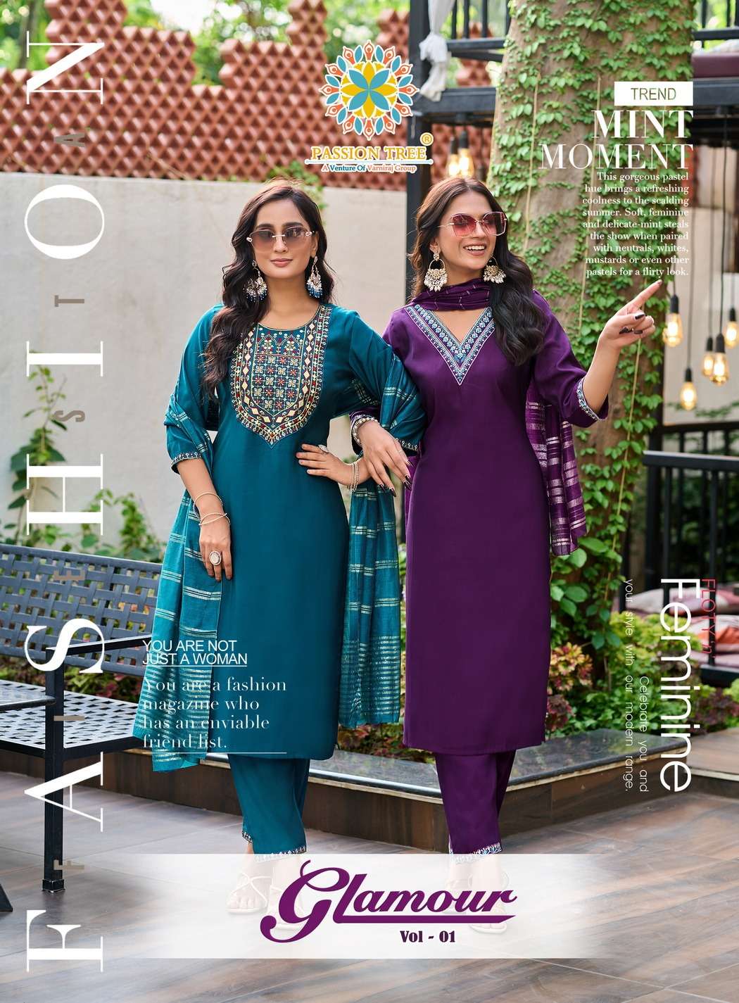 Passion Tree GLAMOUR VOL-1 PRINTED KURTI WHOLESALER 