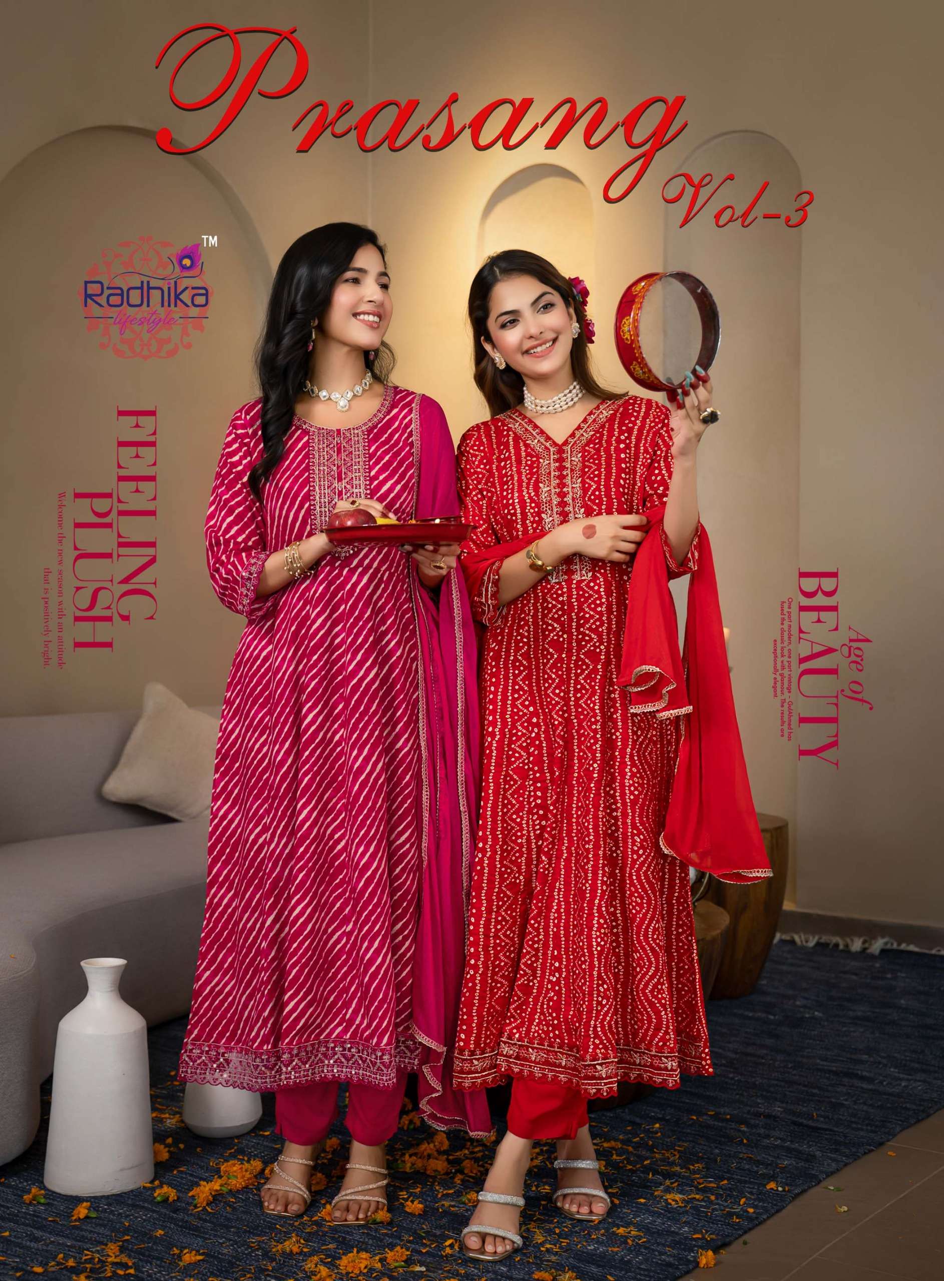 RADHIKA lifestyle PRASANG VOL 3 PRINTED KURTI WHOLESALER 