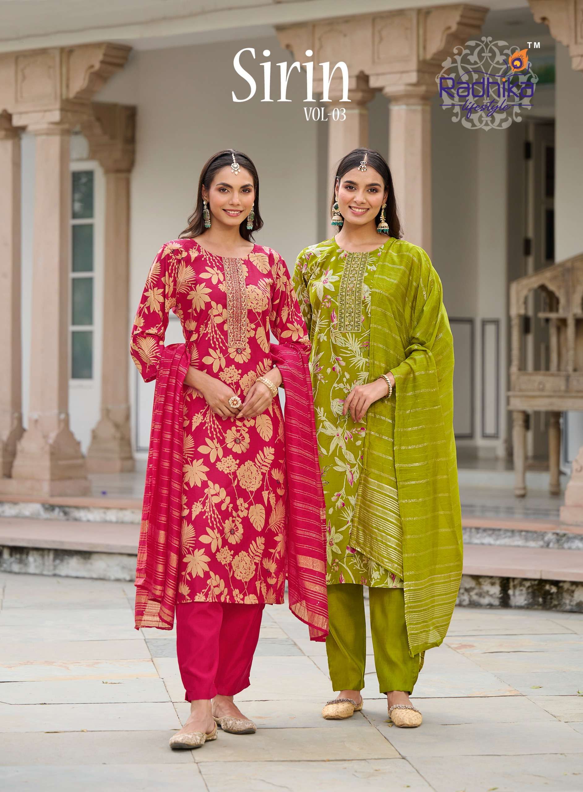 RADHIKA lifestyle SIRIN VOL 3 PRINTED KURTI WHOLESALER 