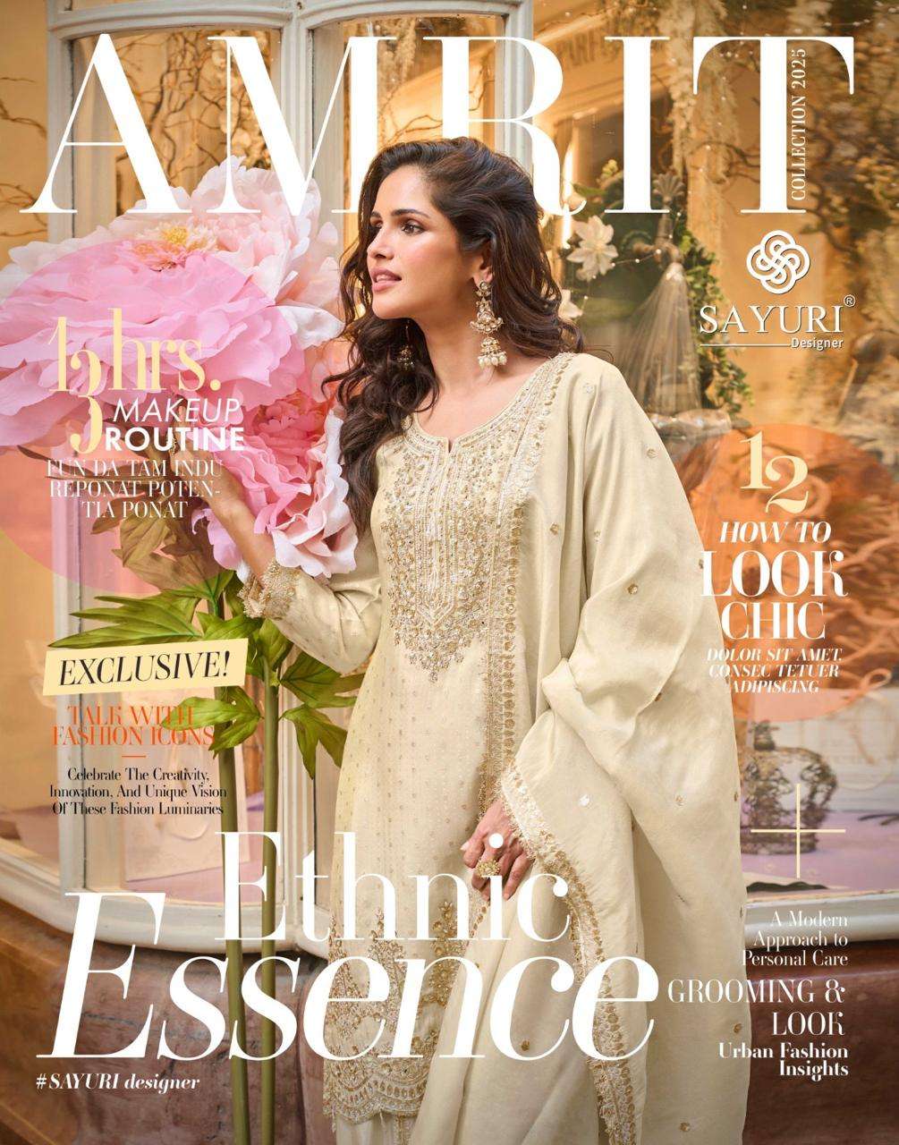 SAYURI DESIGNER AMRIT  PRINTED KURTI WHOLESALER 