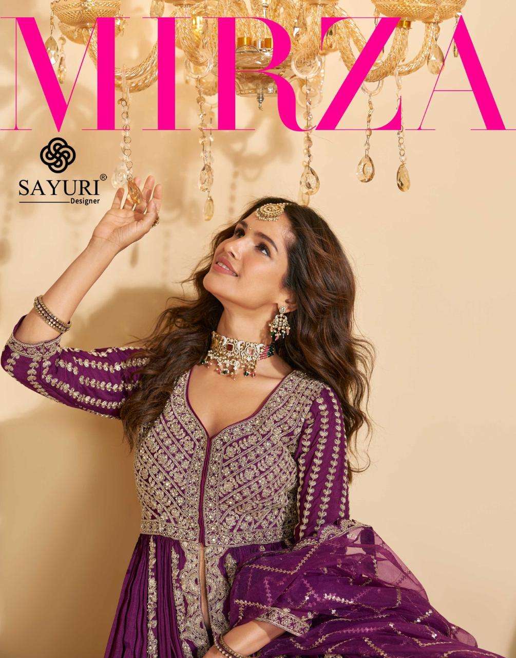 SAYURI DESIGNER MIRZA  PRINTED KURTI WHOLESALER 