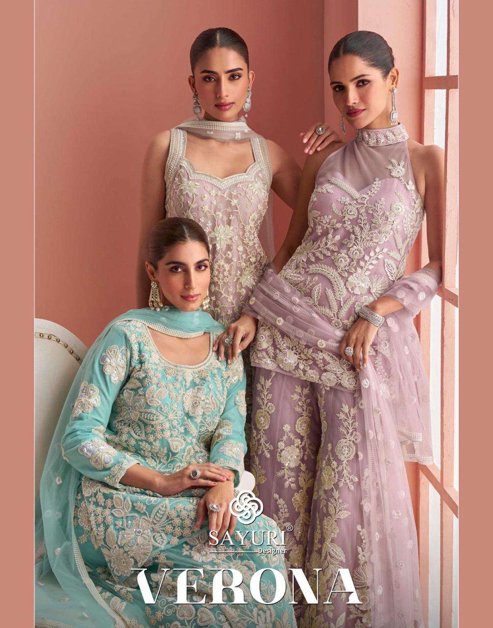 SAYURI DESIGNER VERONA  PRINTED KURTI WHOLESALER 