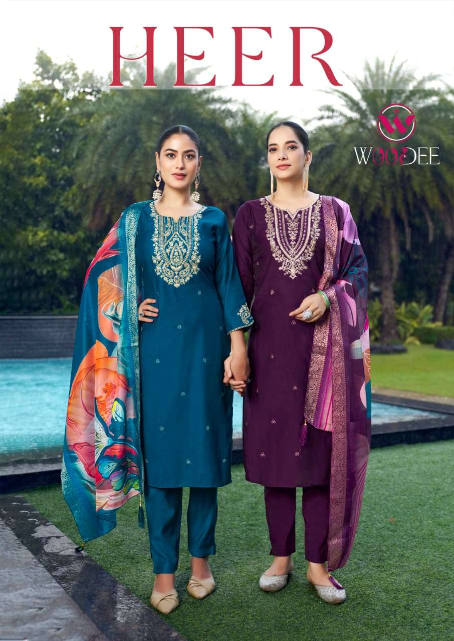 WOODEE KURTI HEER PRINTED KURTI WHOLESALER 