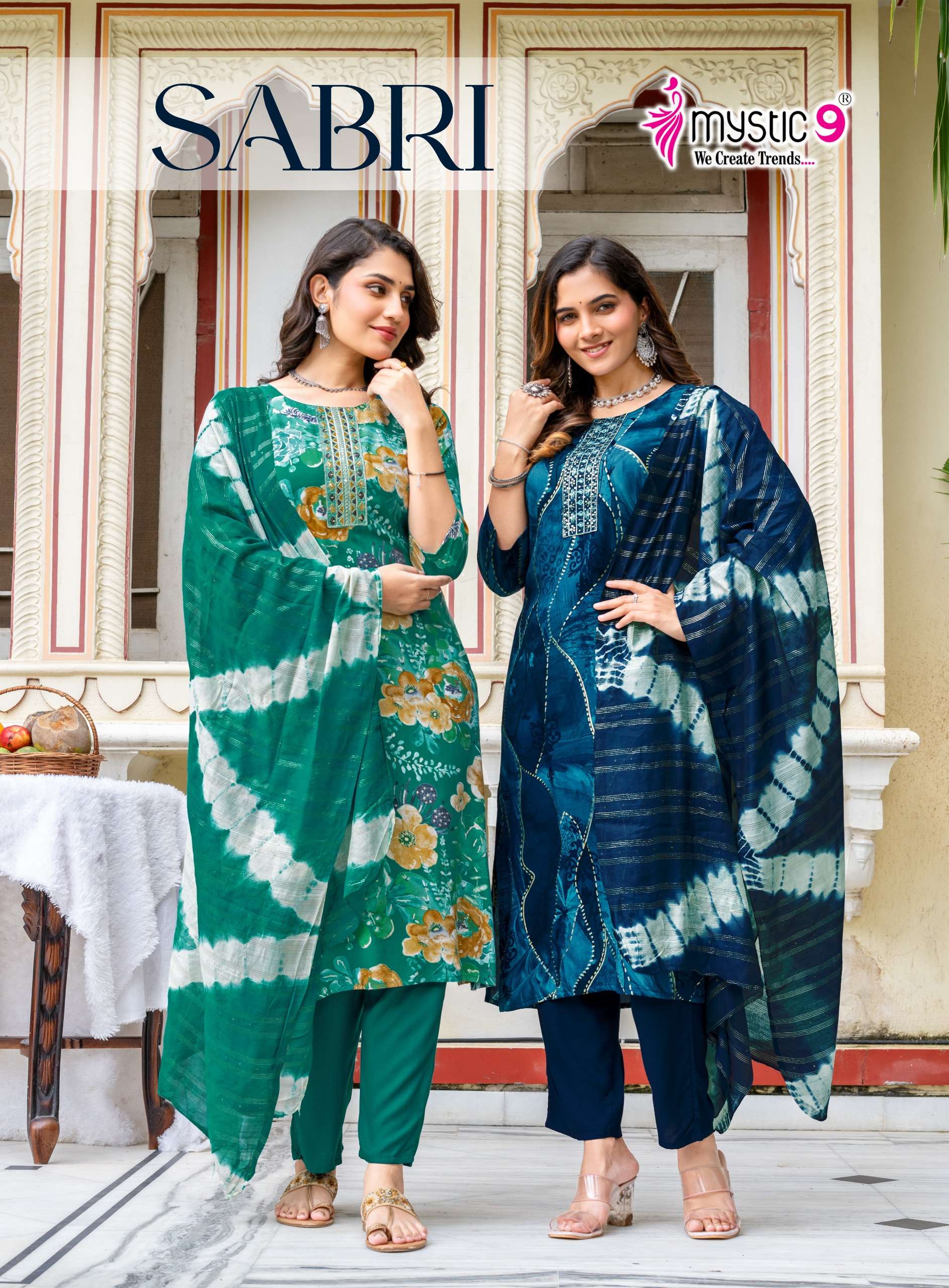 MYSTIC 9 KURTI SABRI VOL 10 PRINTED KURTI WHOLESALER 