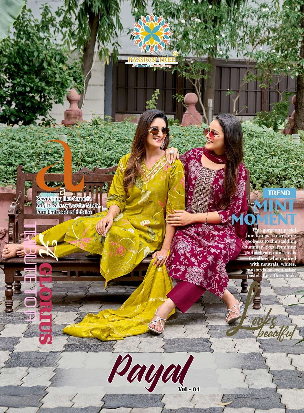 Passion Tree PAYAL VOL-4   PRINTED KURTI WHOLESALER 