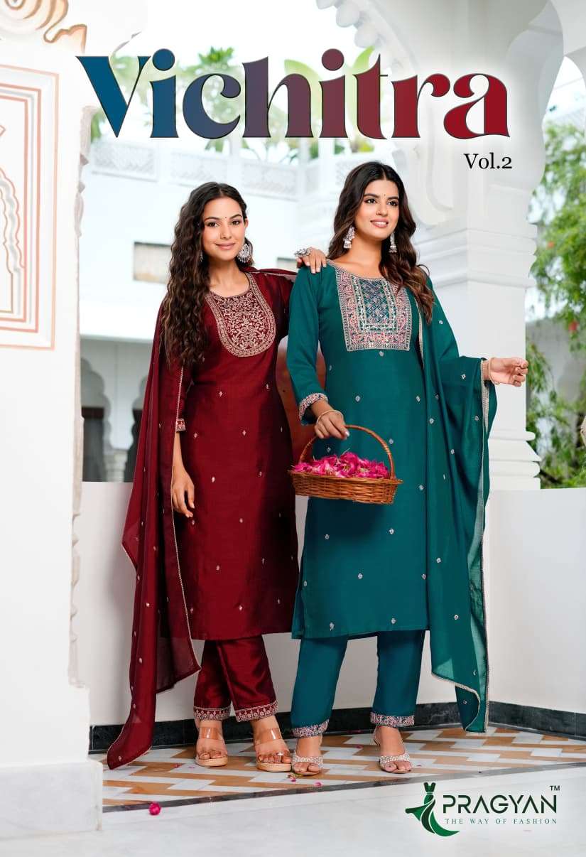 PRAGYAN KURTI VICHITRA VOL 2 PRINTED KURTI WHOLESALER 