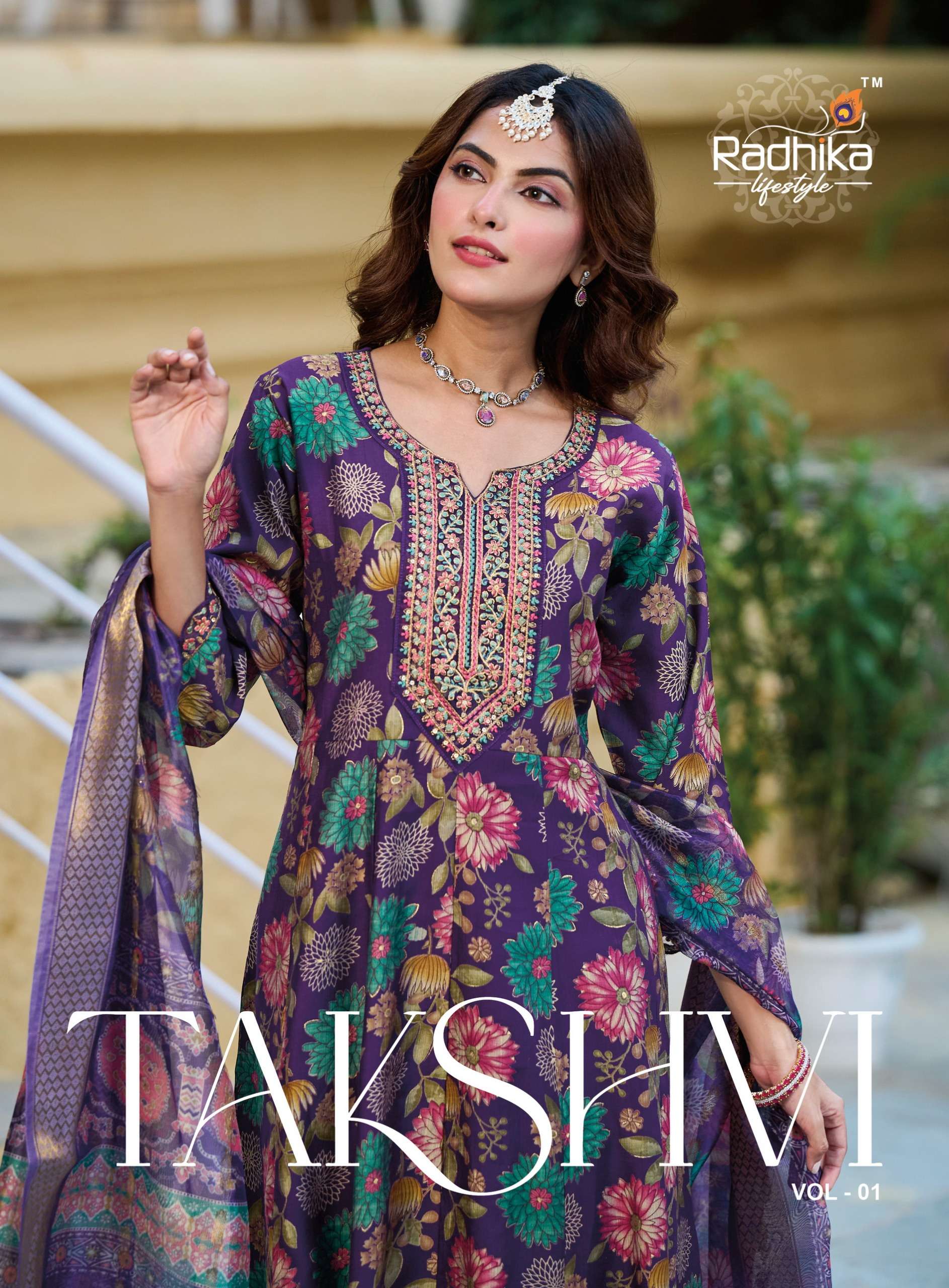 RADHIKA lifestyle TAKSHVI vol 1 PRINTED KURTI WHOLESALER 