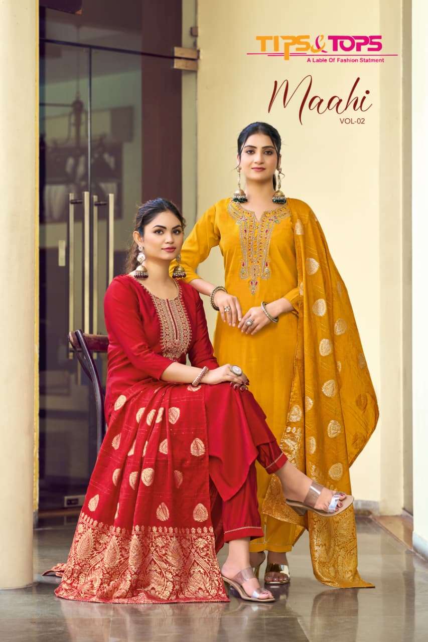 TIPS & TOPS MAAHI Vol 02 PRINTED KURTI WHOLESALER 