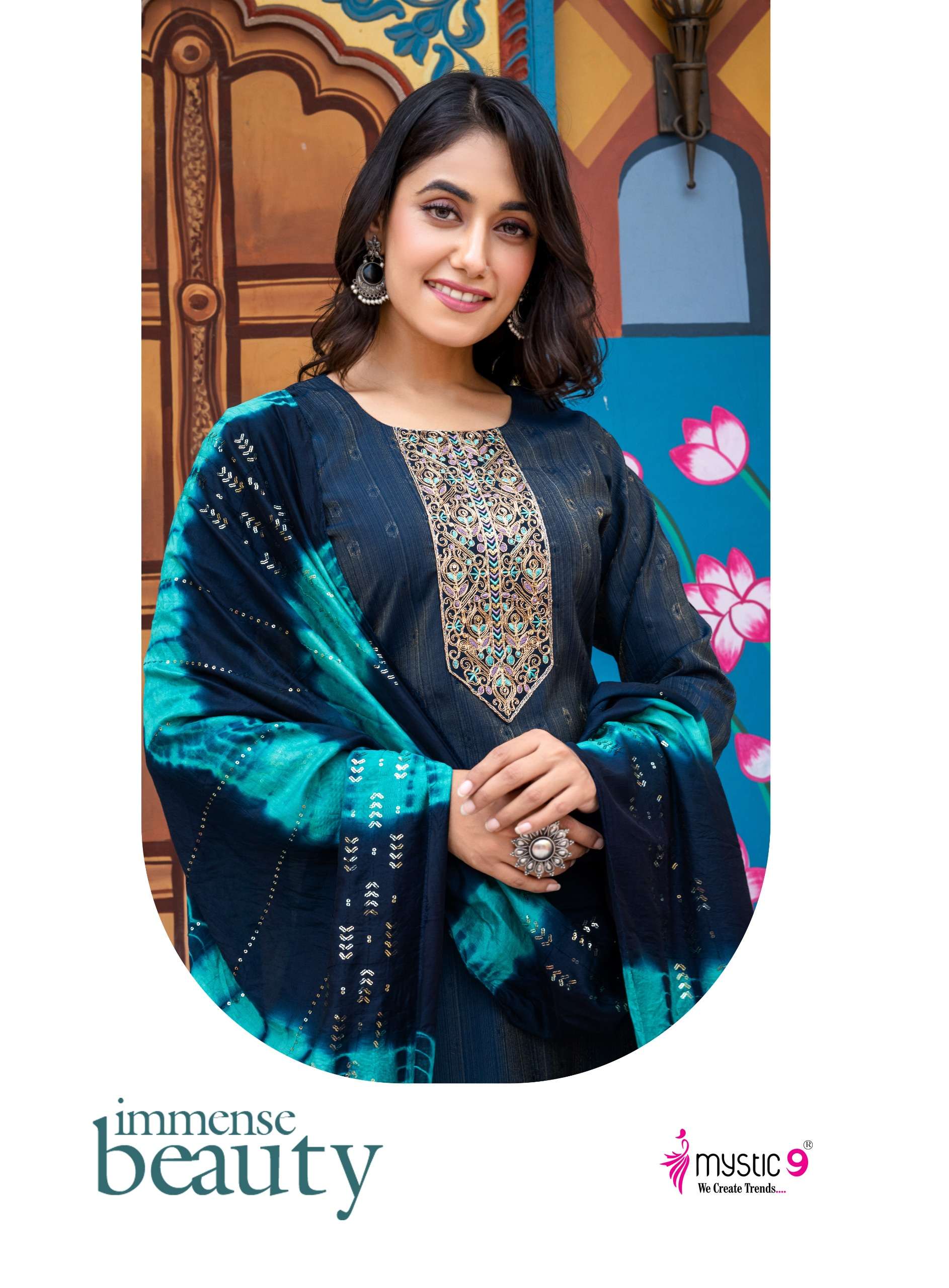 MYSTIC 9 KURTI RASHMIKA VOL 1 PRINTED KURTI WHOLESALER 