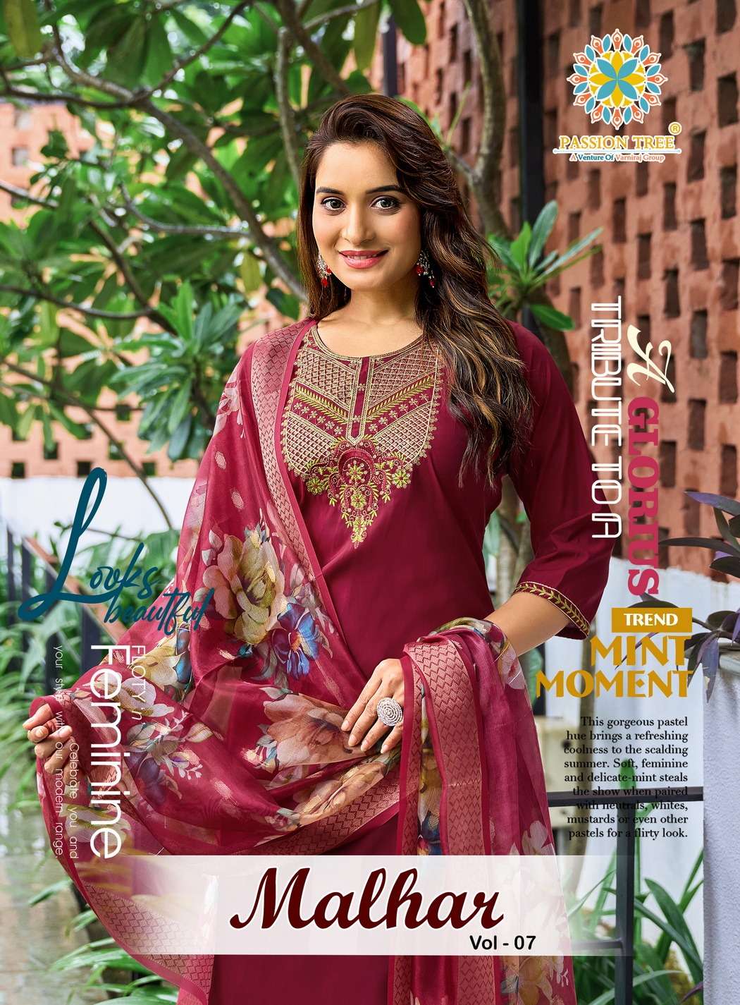 Passion Tree MALHAR VOL-7 PRINTED KURTI WHOLESALER 