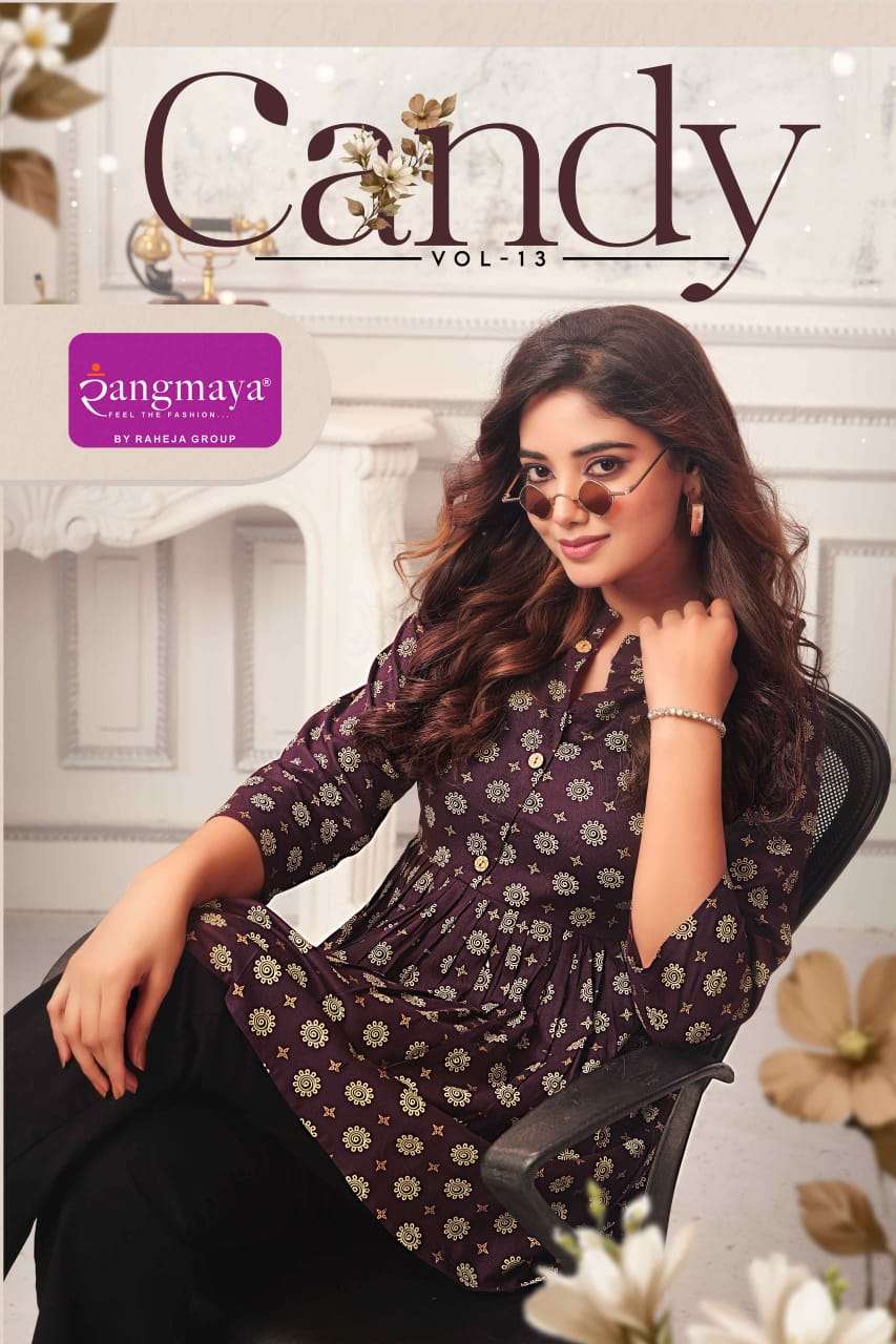 RANGMAYA KURTI CANDY VOL 13 PRINTED KURTI WHOLESALER 
