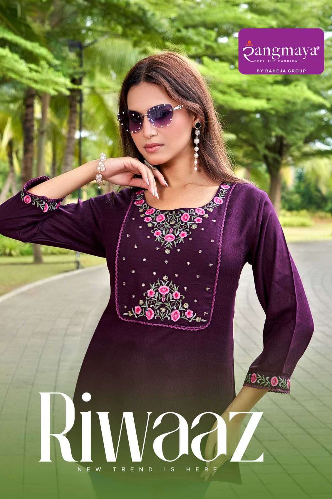 RANGMAYA KURTI RIWAAZ  PRINTED KURTI WHOLESALER 