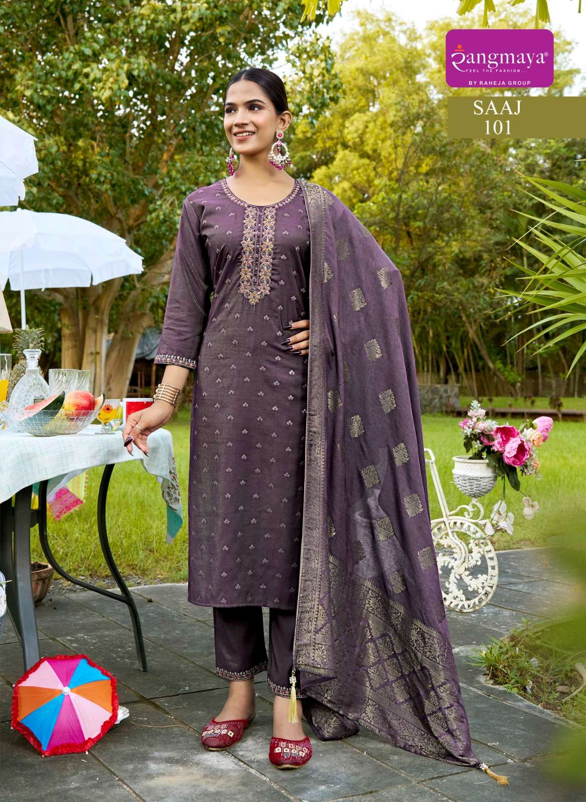 RANGMAYA KURTI SAAJ PRINTED KURTI WHOLESALER 