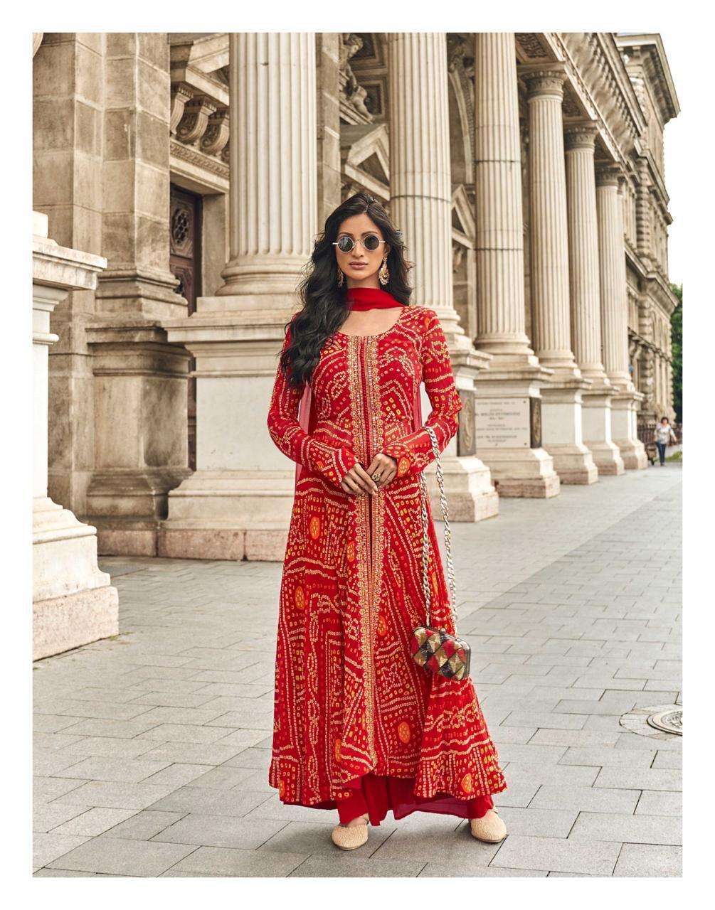 SAYURI DESIGNER RANGREZA  PRINTED KURTI WHOLESALER 