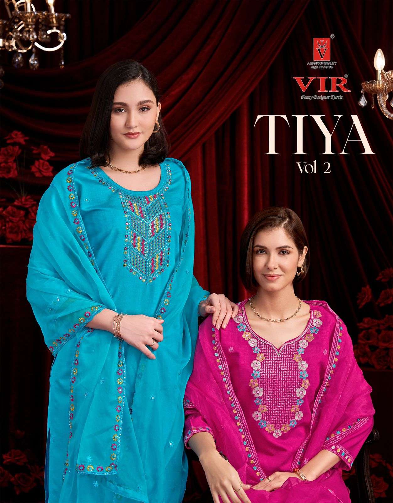 VIR KURTI TIYA VOL 2PRINTED KURTI WHOLESALER 