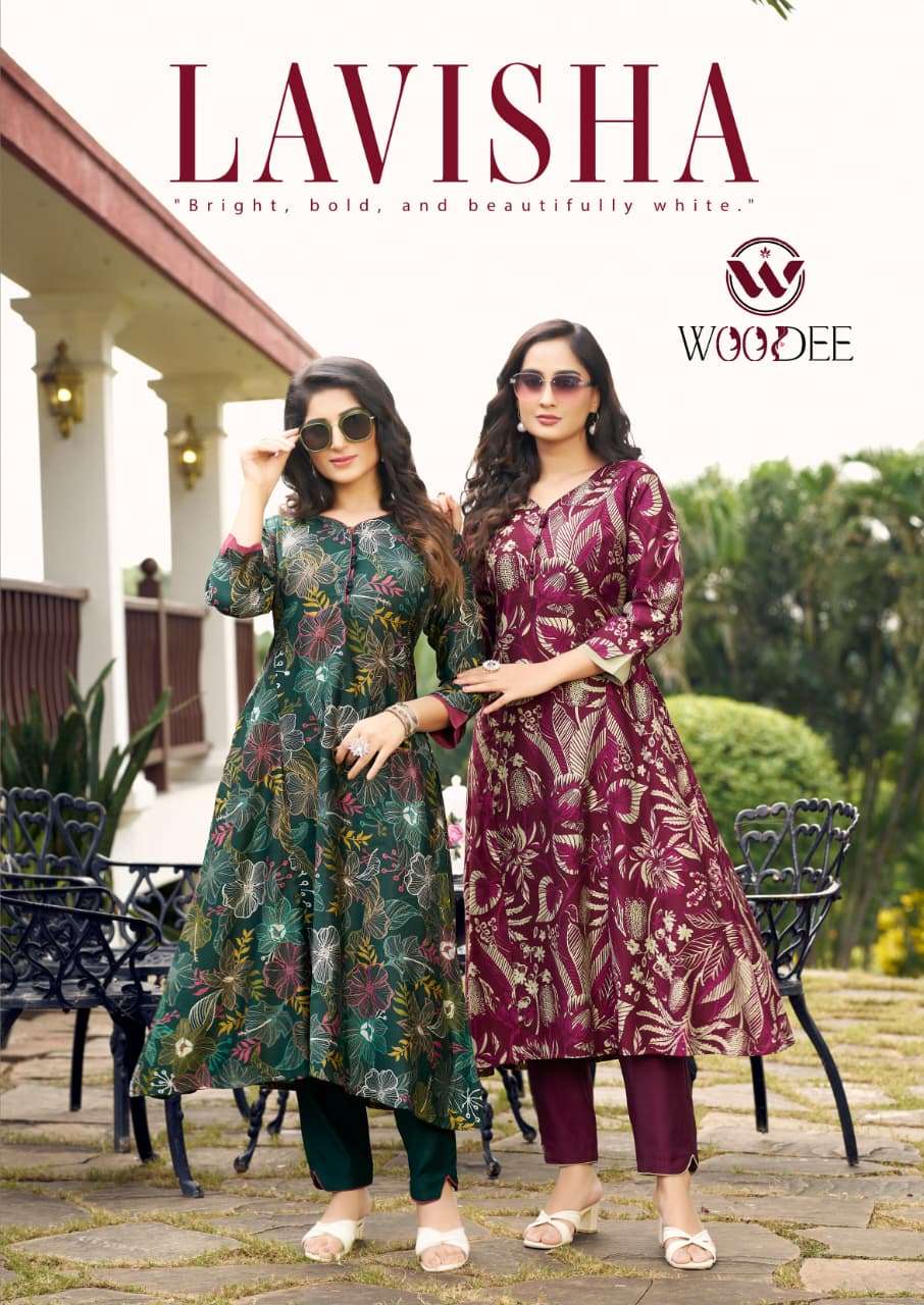 WOODEE KURTI LAVISHA PRINTED KURTI WHOLESALER 