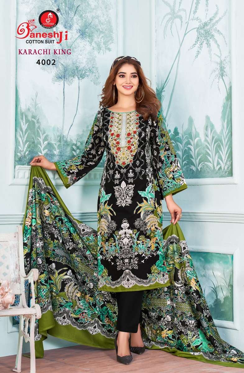Ganeshji KURTI Karachi King Vol 4 PRINTED KURTI WHOLESALER 