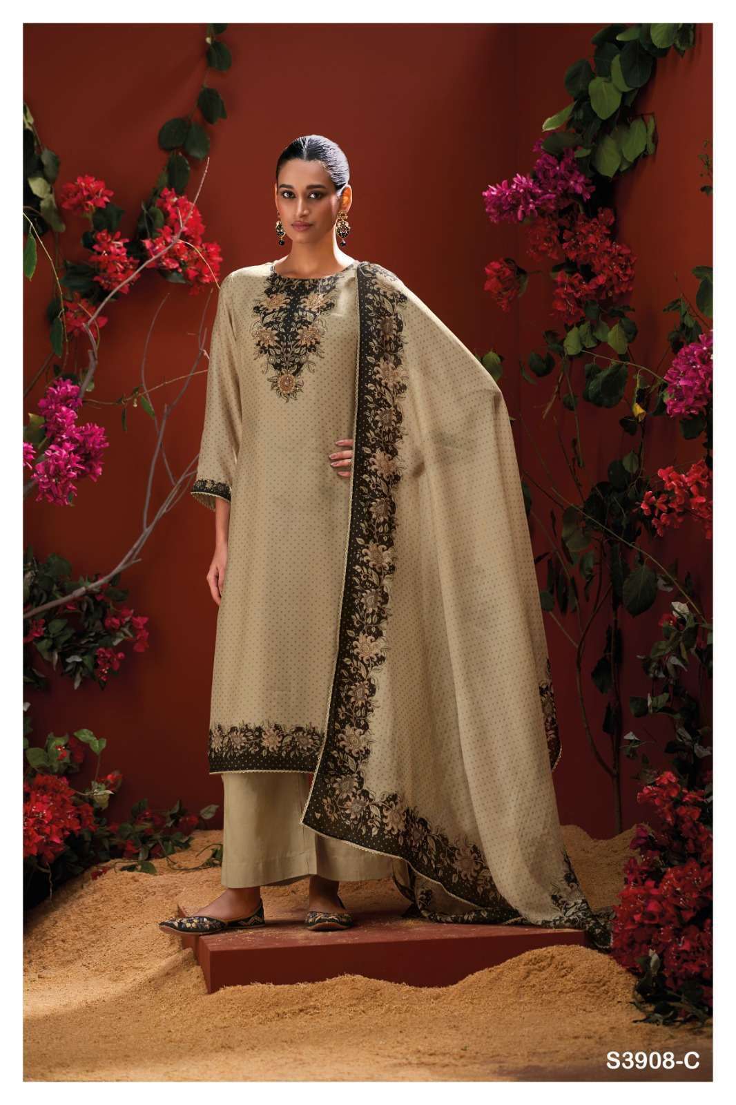Ganga KURTI Mystara 3908 PRINTED KURTI WHOLESALER 