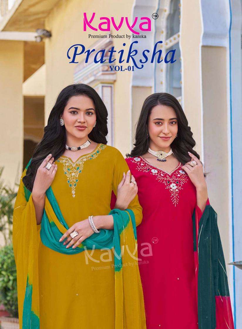 kavya KURTI pratiksha vol 1 PRINTED KURTI WHOLESALER 