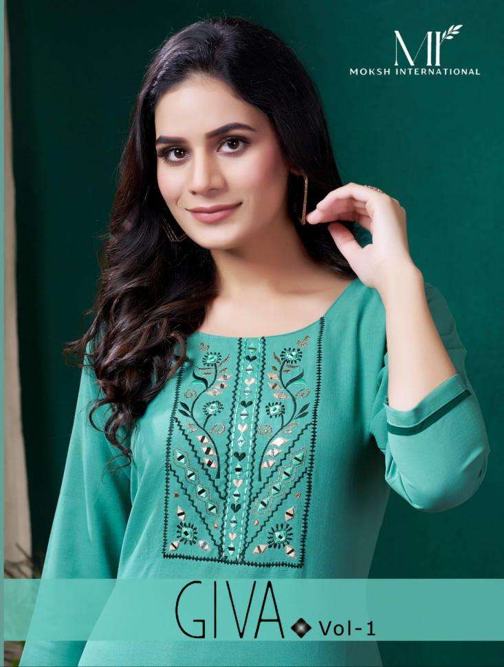 Moksh KURTI GIVA Vol-1 PRINTED KURTI WHOLESALER 