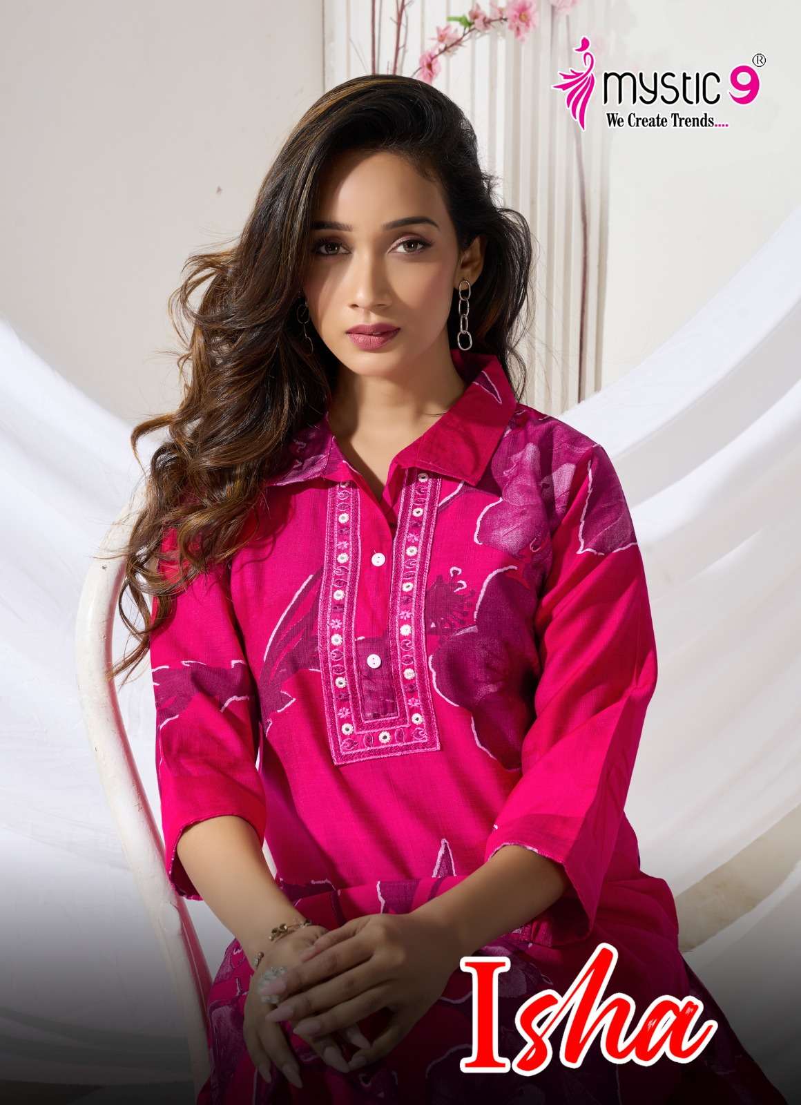 MYSTIC 9 KURTI ISHA VOL 4 PRINTED KURTI WHOLESALER 