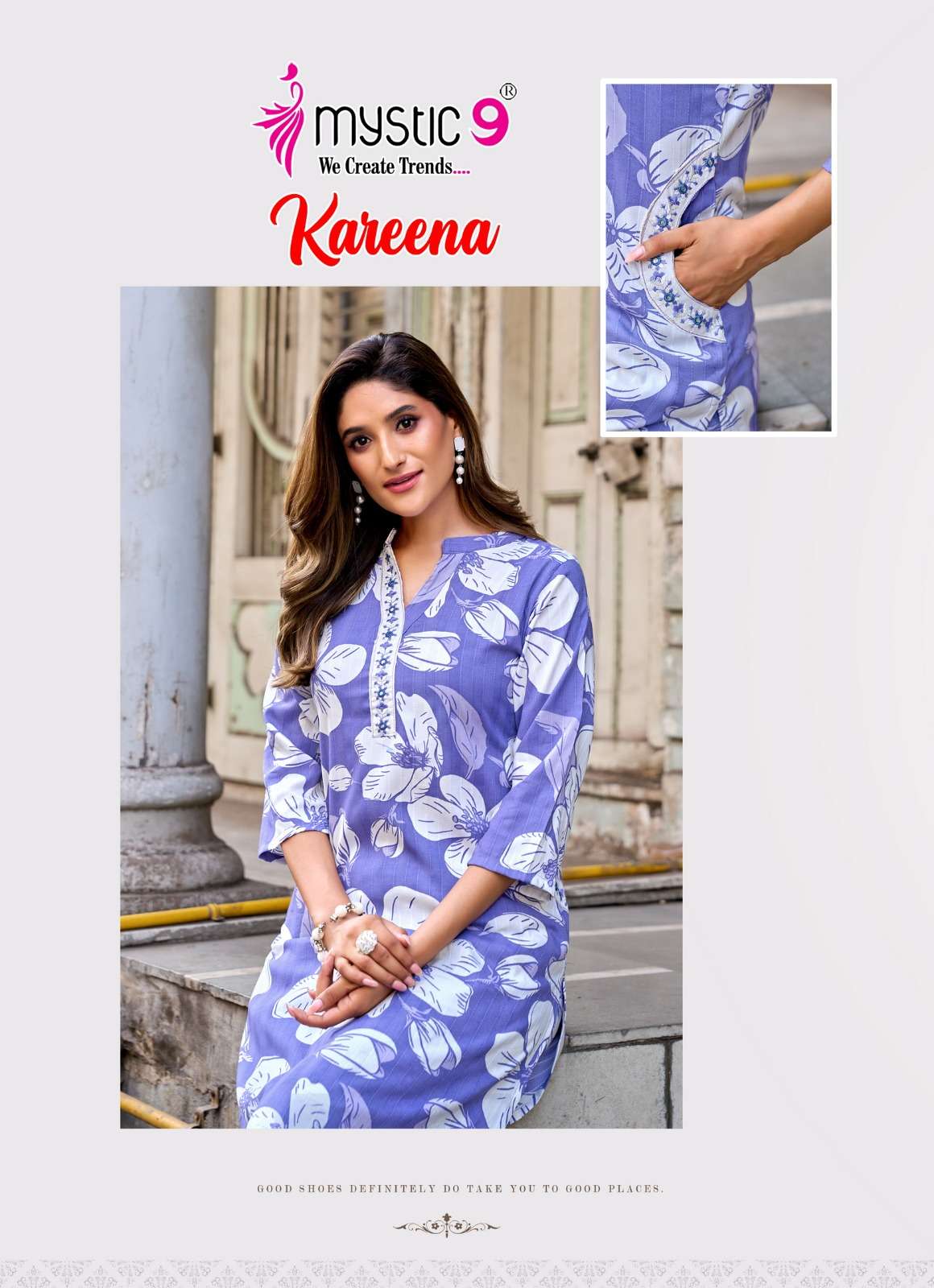 MYSTIC 9 KURTI KAREENA VOL 2 PRINTED KURTI WHOLESALER 