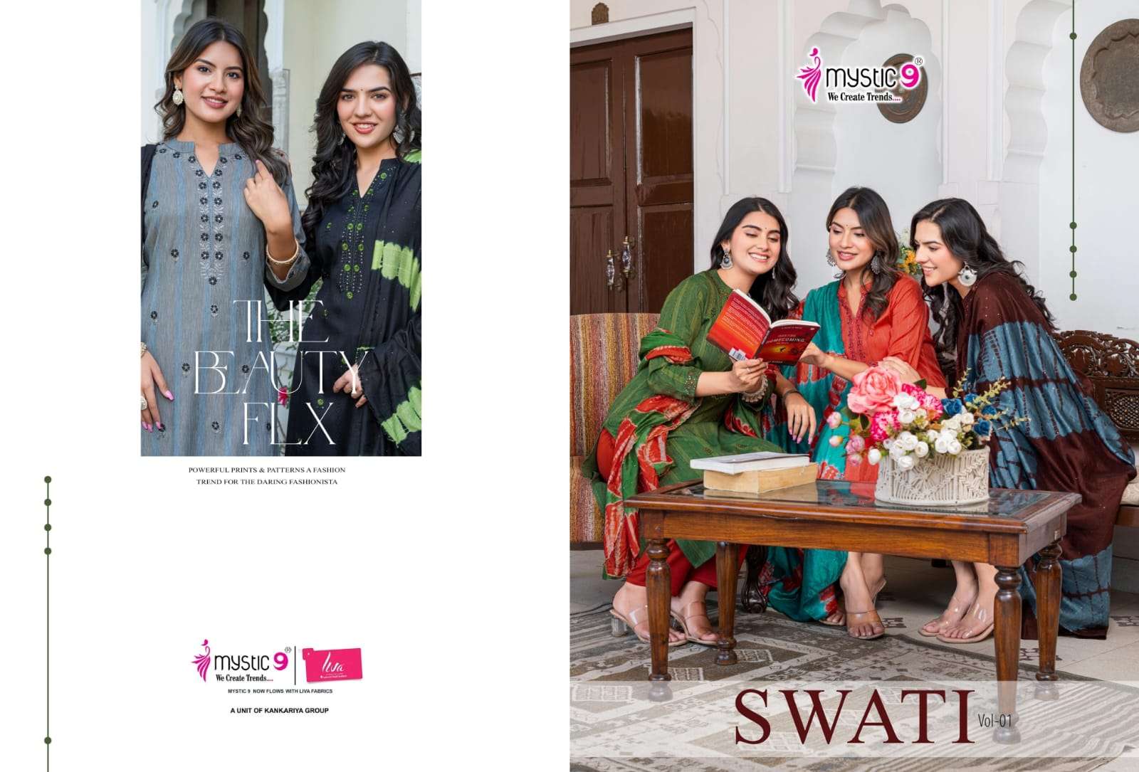 MYSTIC 9 KURTI SWATI VOL 1  PRINTED KURTI WHOLESALER 