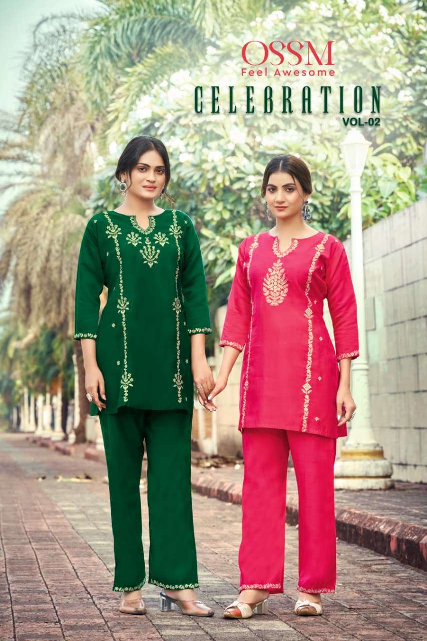 OSSM KURTI CELEBRATIONS Vol 02 PRINTED KURTI WHOLESALER 
