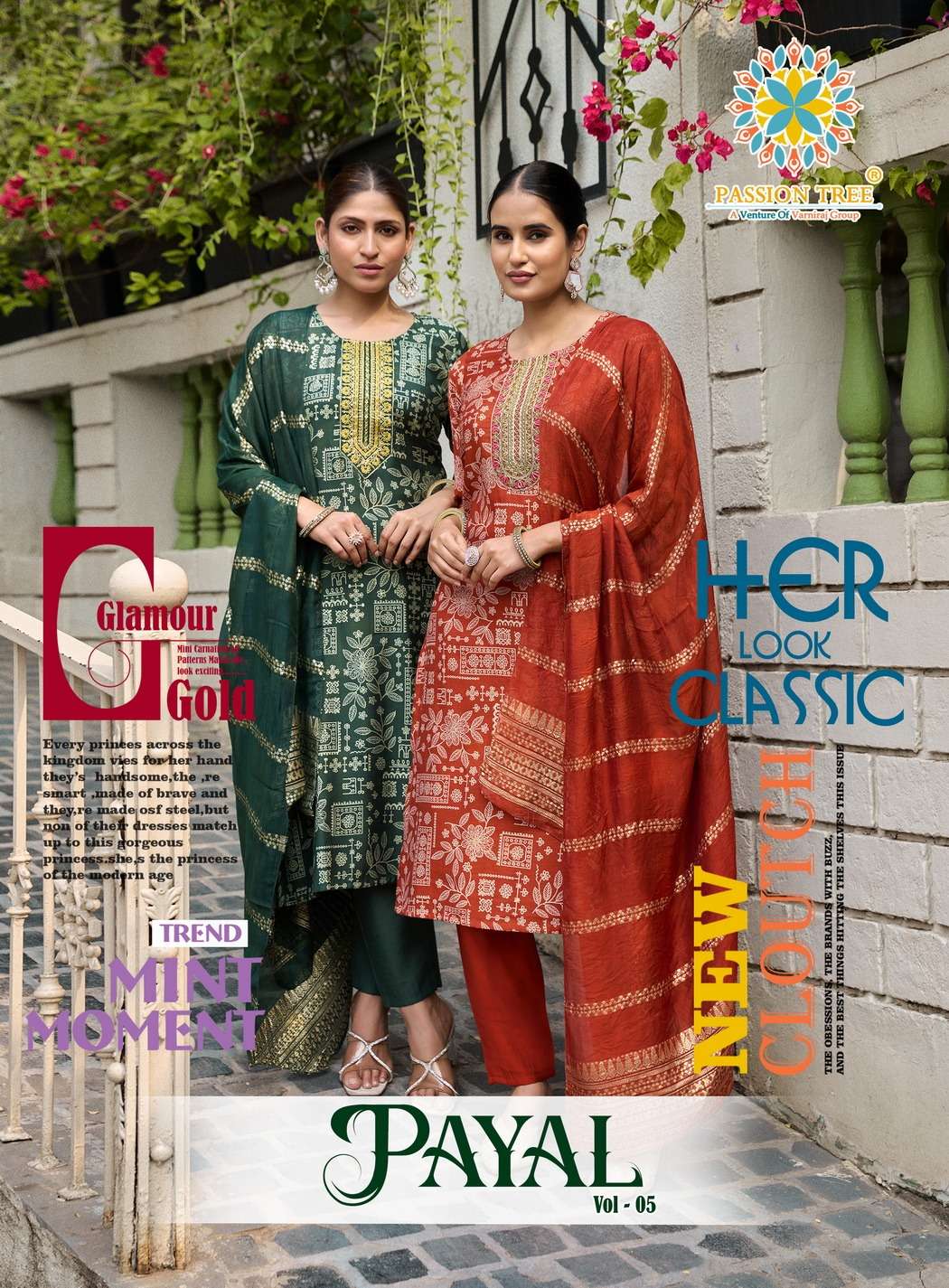 Passion Tree PAYAL VOL-5 PRINTED KURTI WHOLESALER 