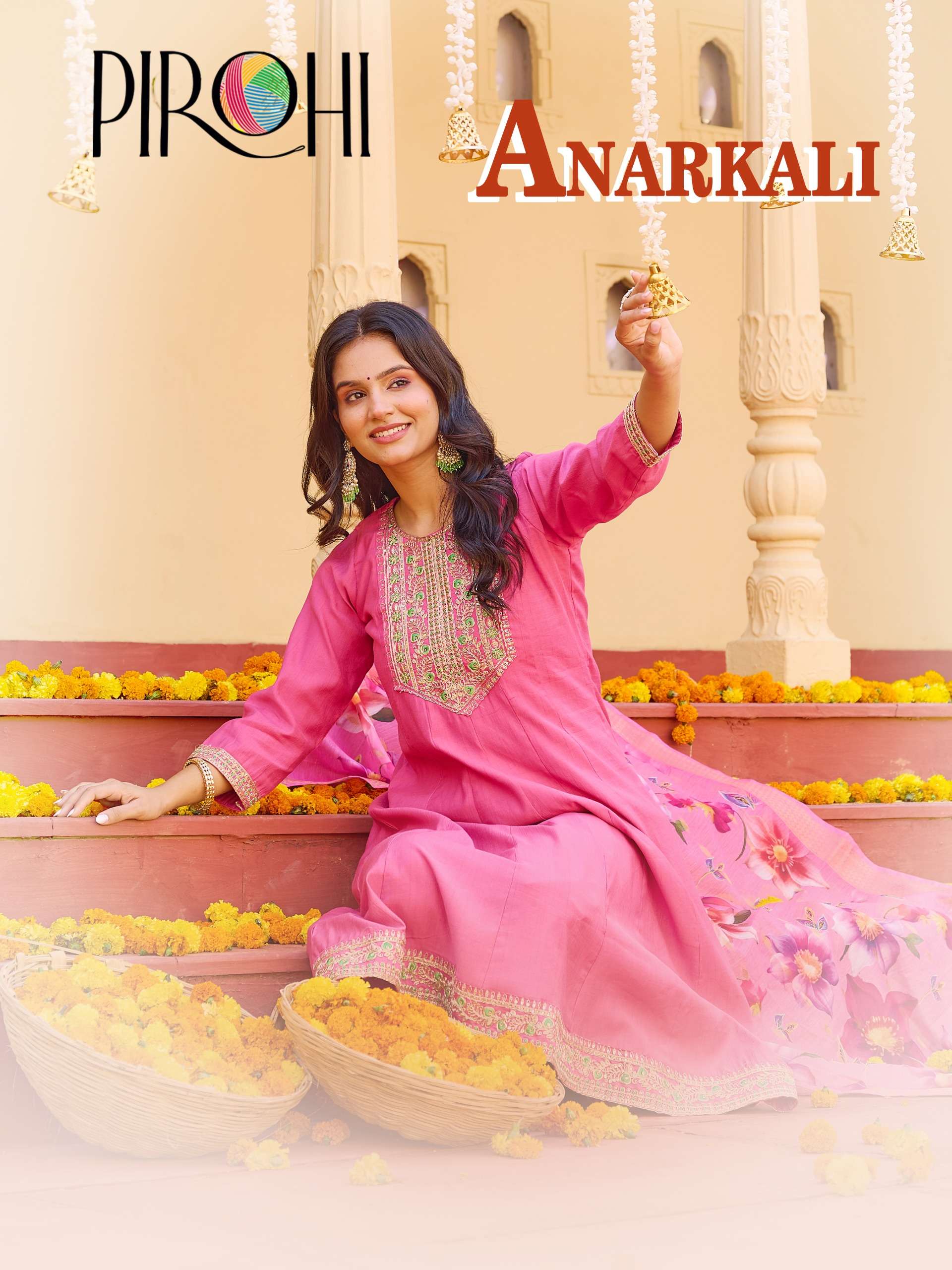PIROHI KURTI ANARKALI PRINTED KURTI WHOLESALER 