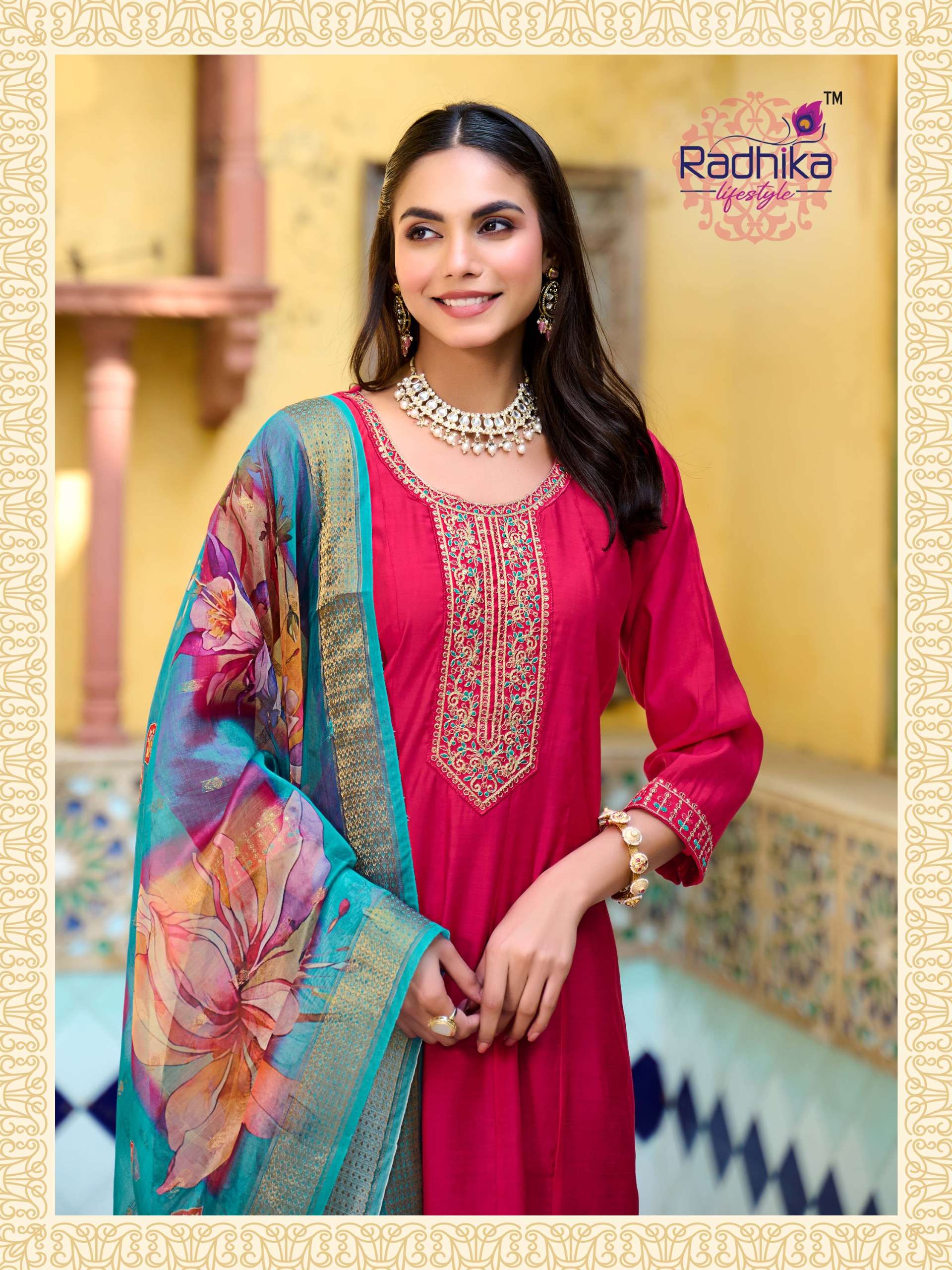 RADHIKA lifestyle LICHI VOL 1 PRINTED KURTI WHOLESALER 